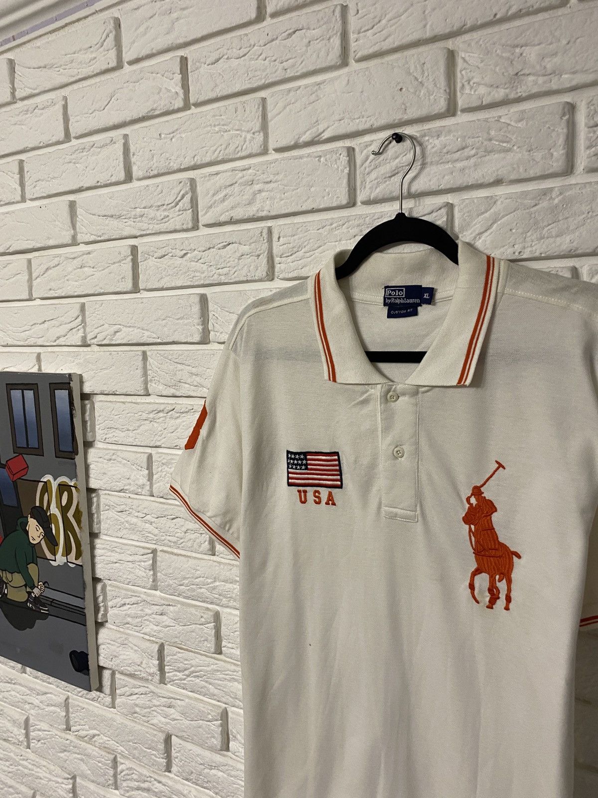 Polo Ralph Lauren × Ralph Lauren × Vintage Vintage Polo Ralph Lauren USA Rugby Shirt Y2K Size US XL / EU 56 / 4 - 2 Thumbnail