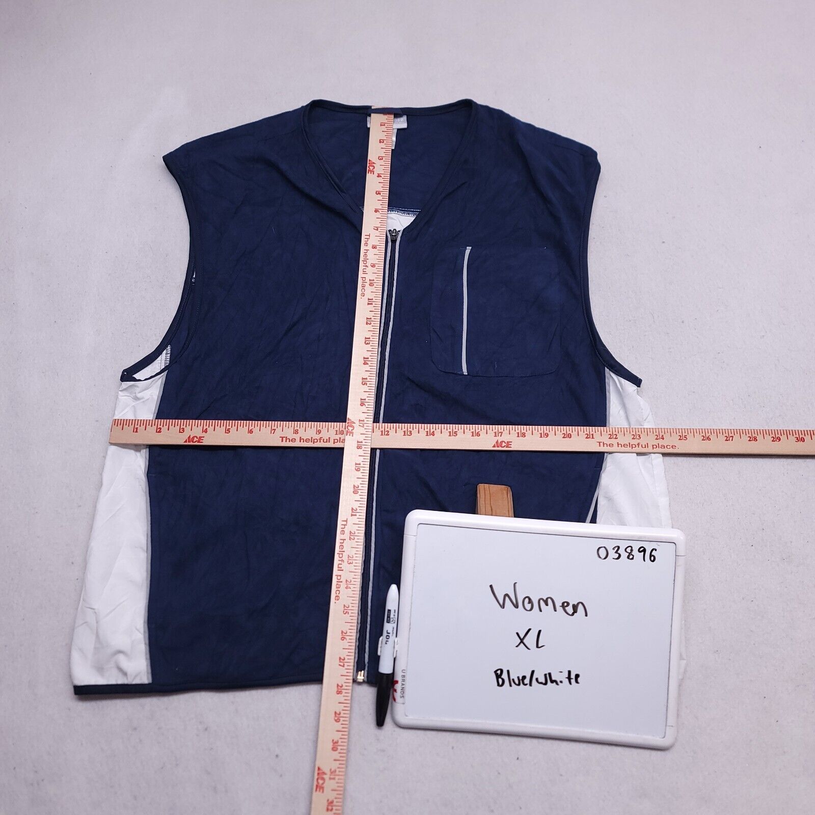 K-Swiss K-Swiss Casual Zip Up Jacket Vest Womens Size XL Blue White Size XL / US 12-14 / IT 48-50 - 6 Thumbnail