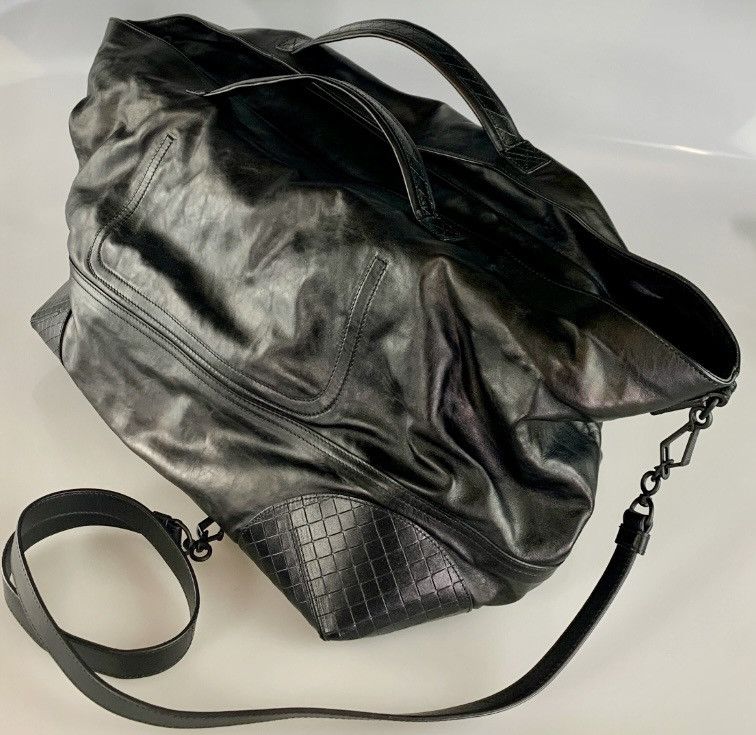Bottega Veneta BV 🇮🇹 x Tomas Maier black calf panel stitch holdall bag NEW Size ONE SIZE - 14 Thumbnail