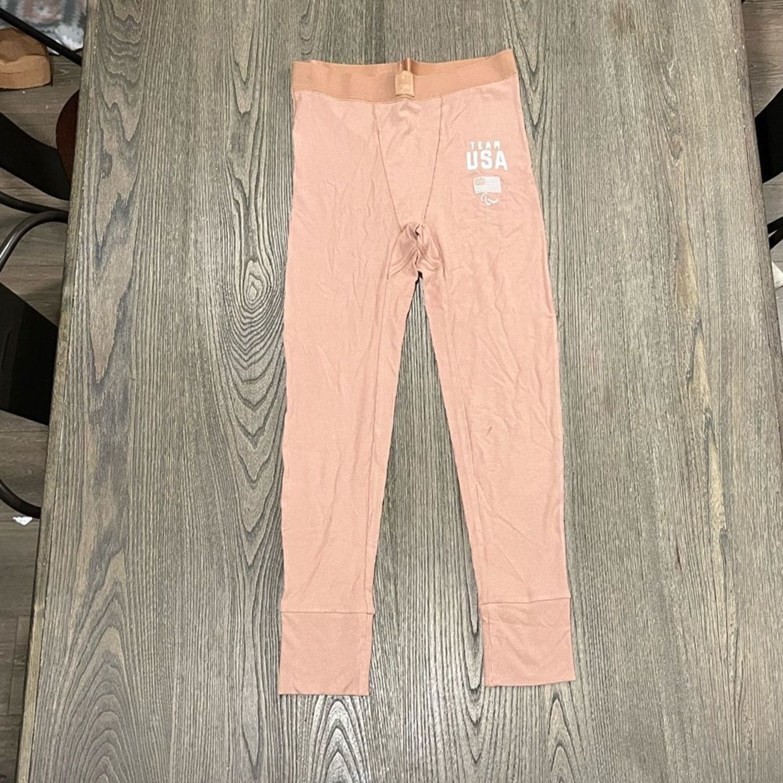 SKIMS NWT Skims Paralympics 2022 USA Capsule Leggings Sienna Siz L Size 31" - 1 Thumbnail