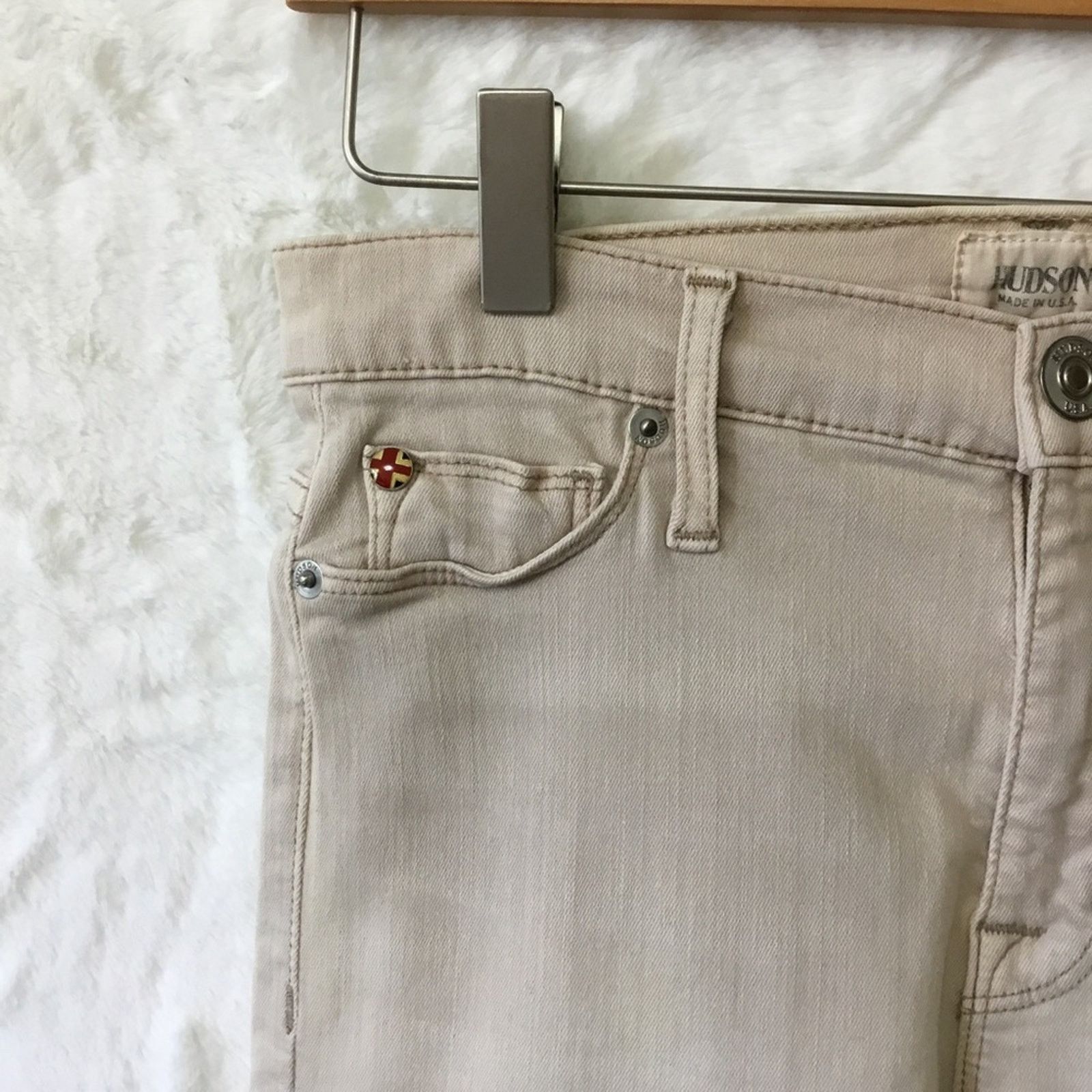 Hudson Hudson Beige Skinny Jeans Size 27" / US 4 / IT 40 - 3 Thumbnail