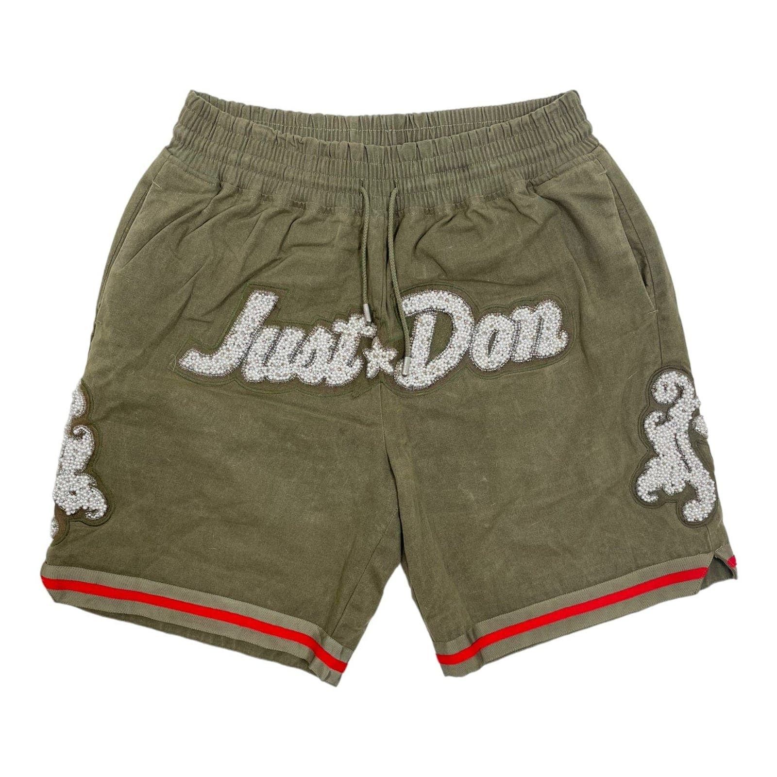 Just Don Just Don x Readymade Pearl Custom Basketball Shorts Olive 