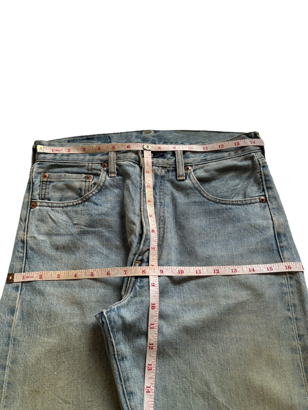 Levi's Vintage 80s Levis 502 Big E Selvedge Rusty Wash Loose Jeans Size US 29 - 13 Thumbnail