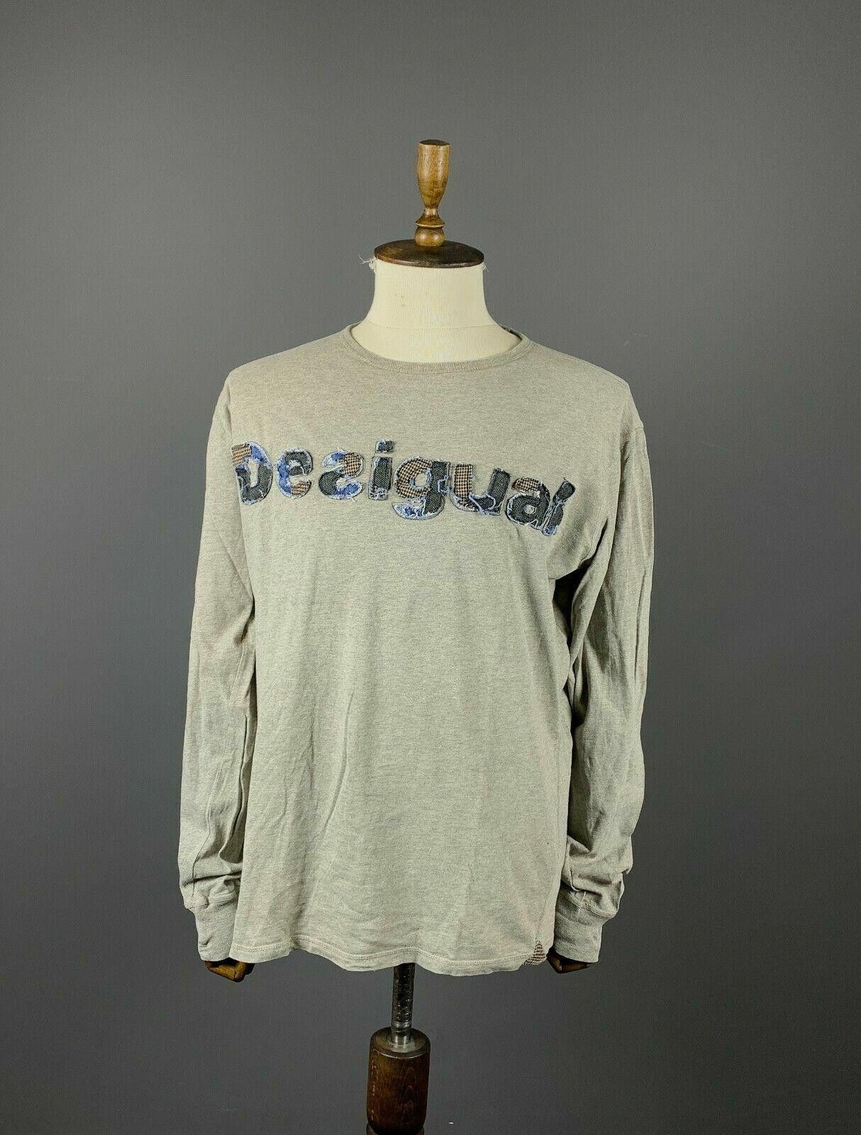 Desigual Desigual Grey Big Logo Pullover Sweatshirt Sweater Size 2XL Size US XXL / EU 58 / 5 - 1 Thumbnail