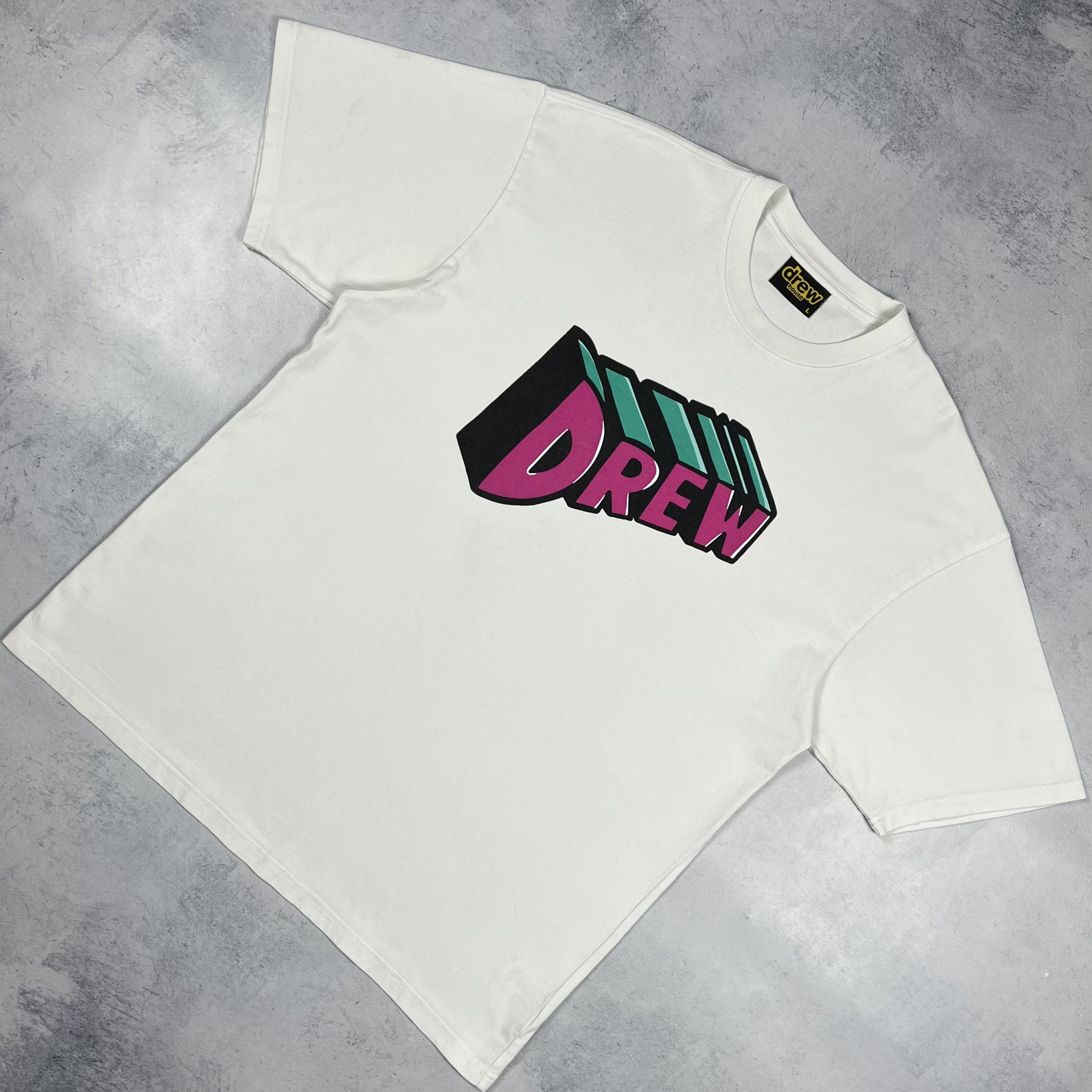 Drew House Drew House Script Big Logo T Shirt Size US L / EU 52-54 / 3 - 1 Thumbnail
