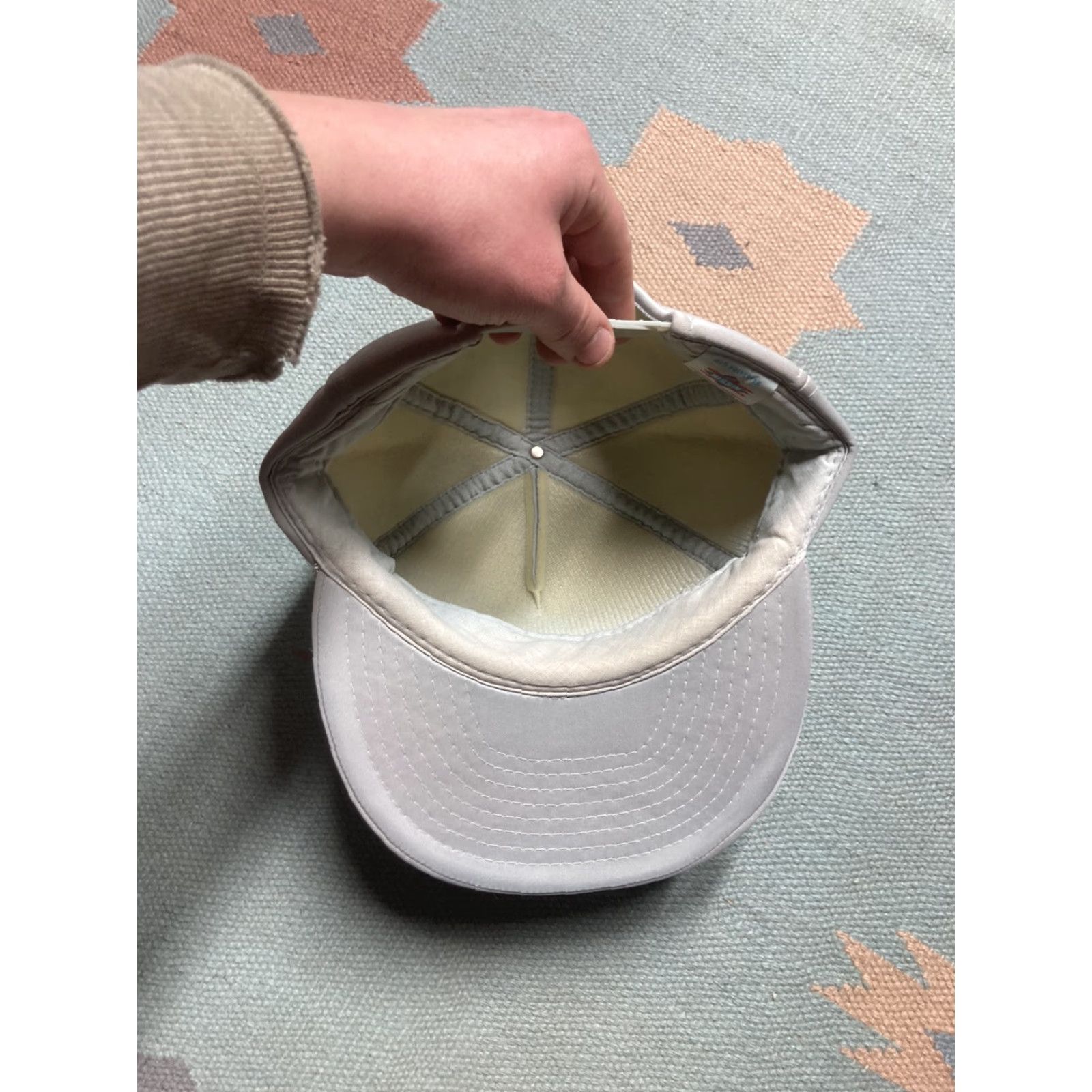 Vintage VINTAGE Nissin SnapBack Hat Cap Anchor Fire Protection Pennsylvania Gray Men Adjustable Hat Size ONE SIZE - 5 Thumbnail
