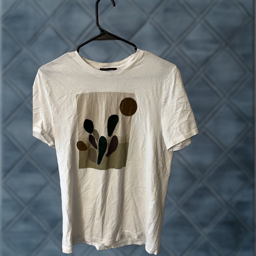 Express Express T-Shirt White Graphic Logo Short Sleeve Crew Neck Men S Slim Fit Small Size US S / EU 44-46 / 1 - 1 Thumbnail