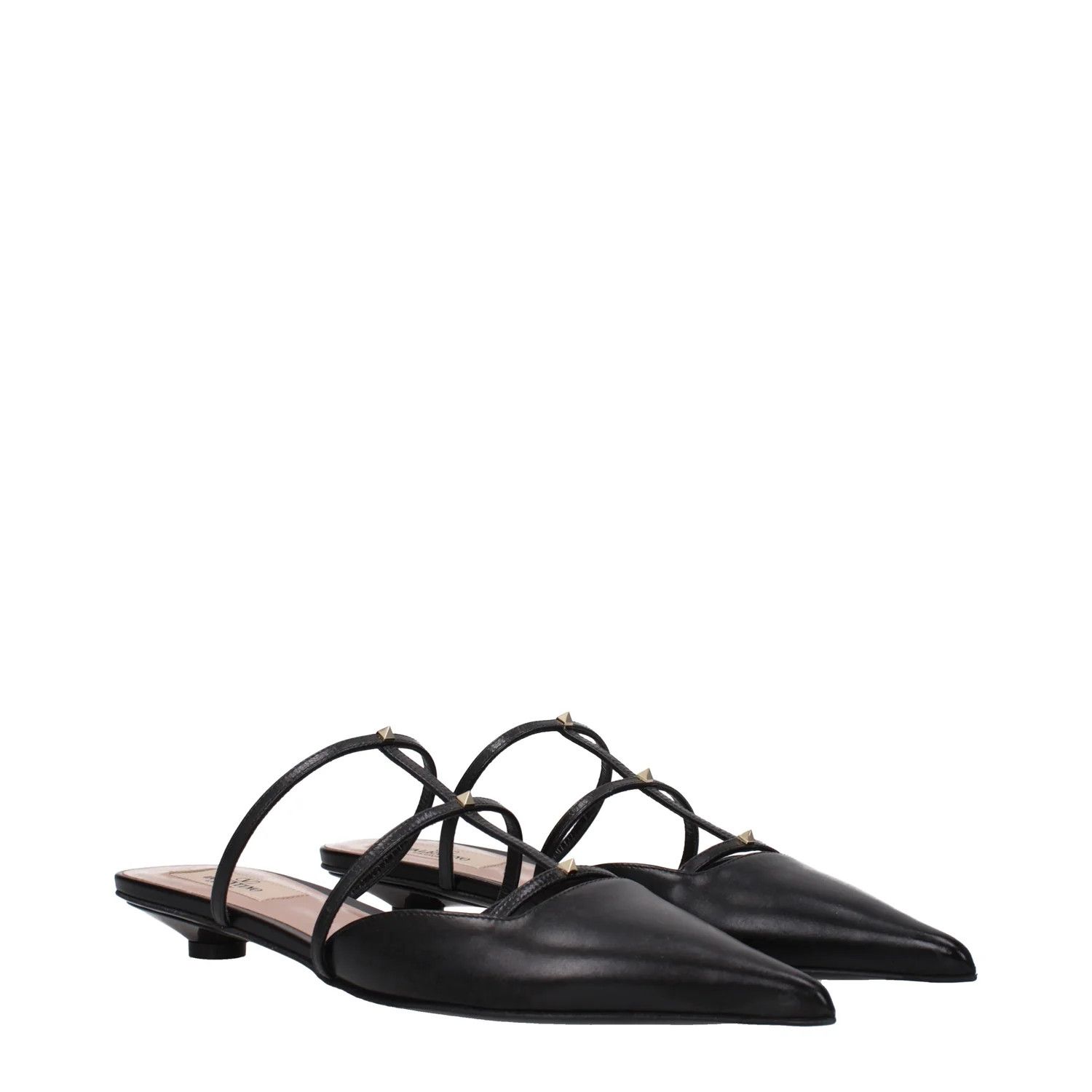Valentino ob1o1e1224 Leather Sandals in Black Size US 6 / IT 36 - 2 Thumbnail