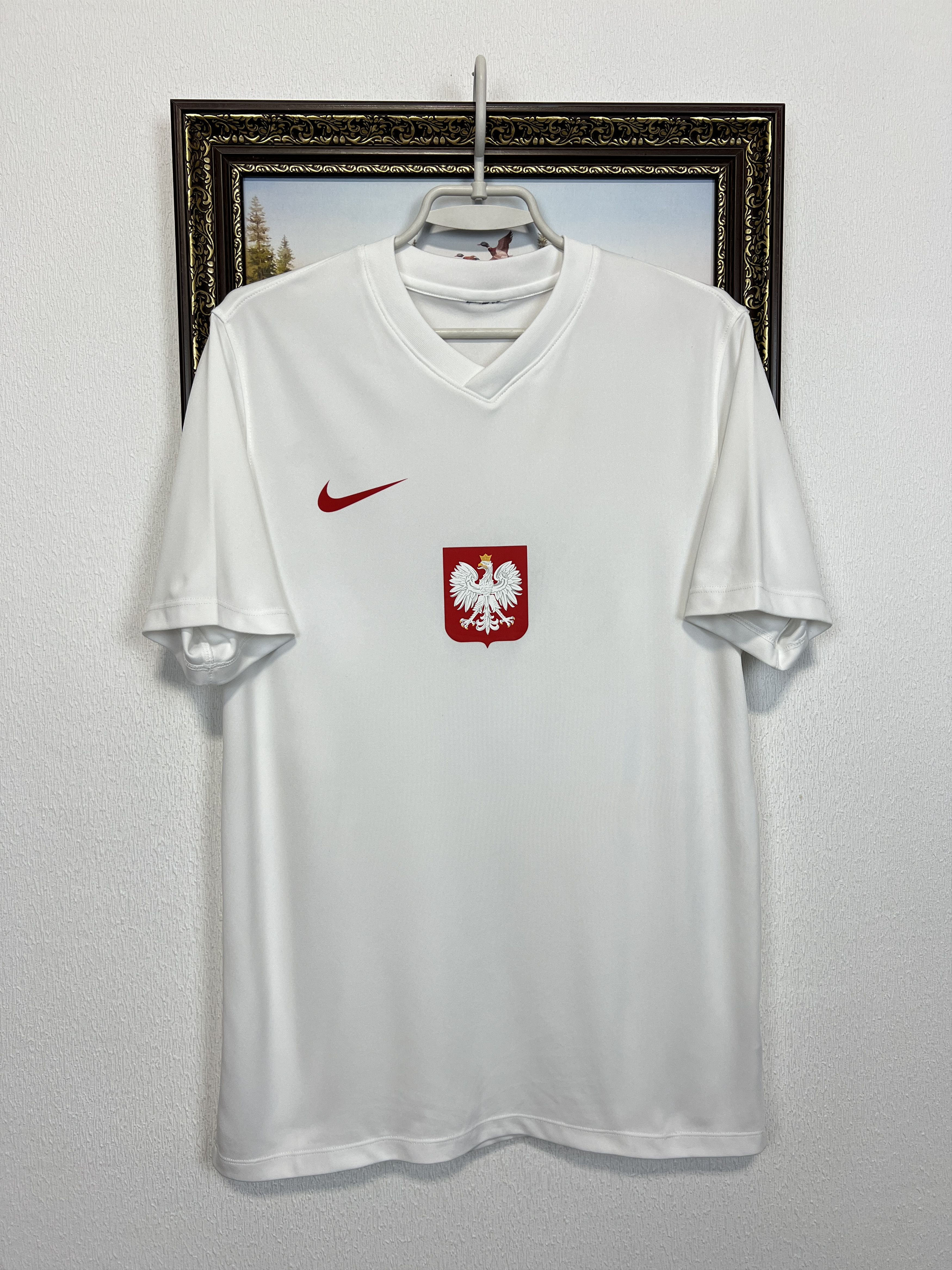 Nike Poland football shirt Soccer Jersey Trikot National Team Size US L / EU 52-54 / 3 - 1 Thumbnail