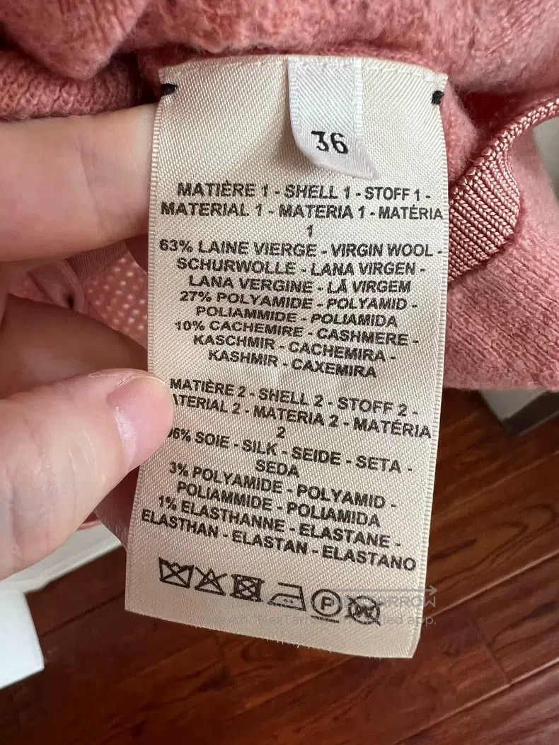 Hermes Hermes Wool sweater in exquisite orange-pink Size XXS / US 00 / IT 34 - 4 Thumbnail