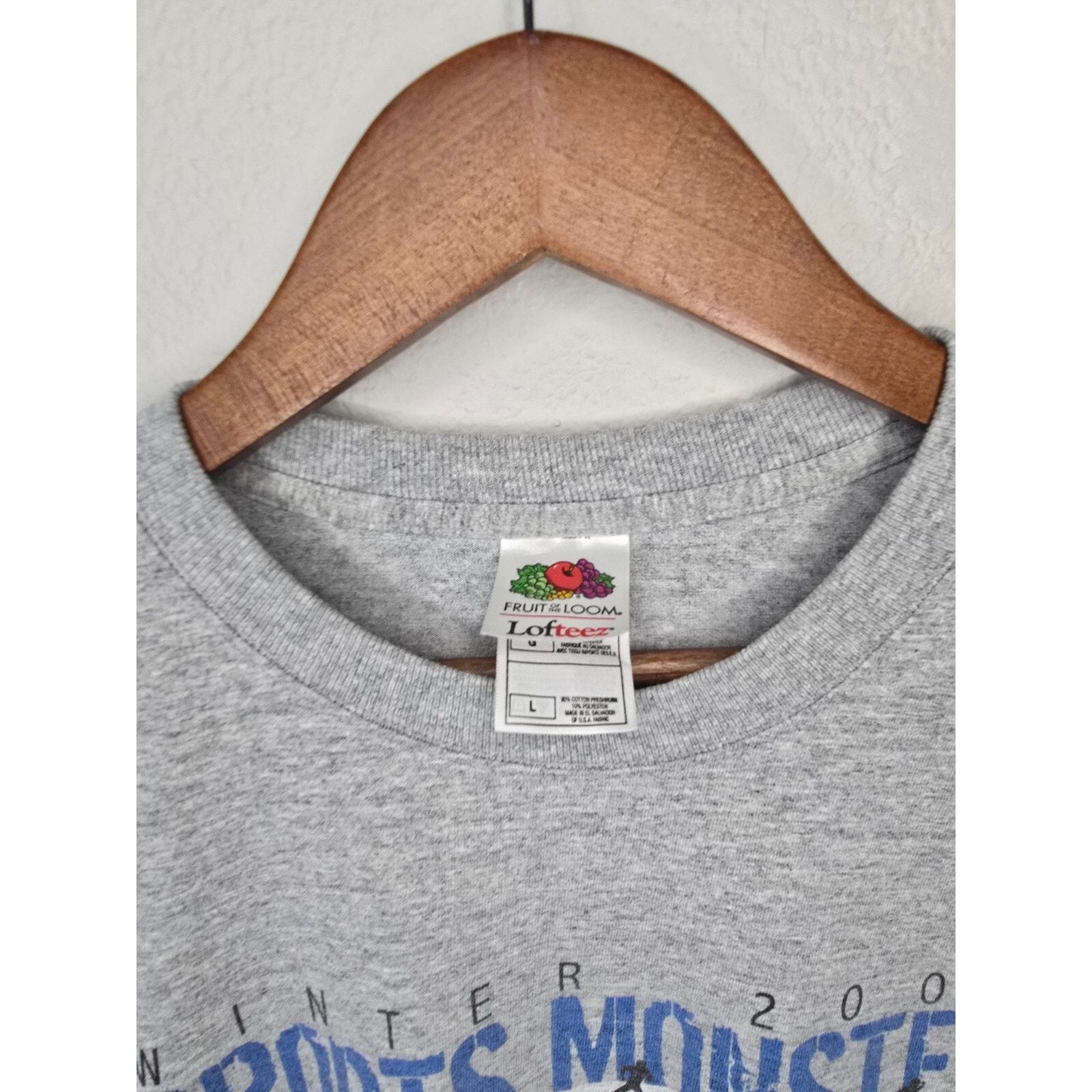 Fruit Of The Loom Vintage Sports Monster Shirt Gray Denver Sports Tee 2004 L Size US L / EU 52-54 / 3 - 5 Thumbnail