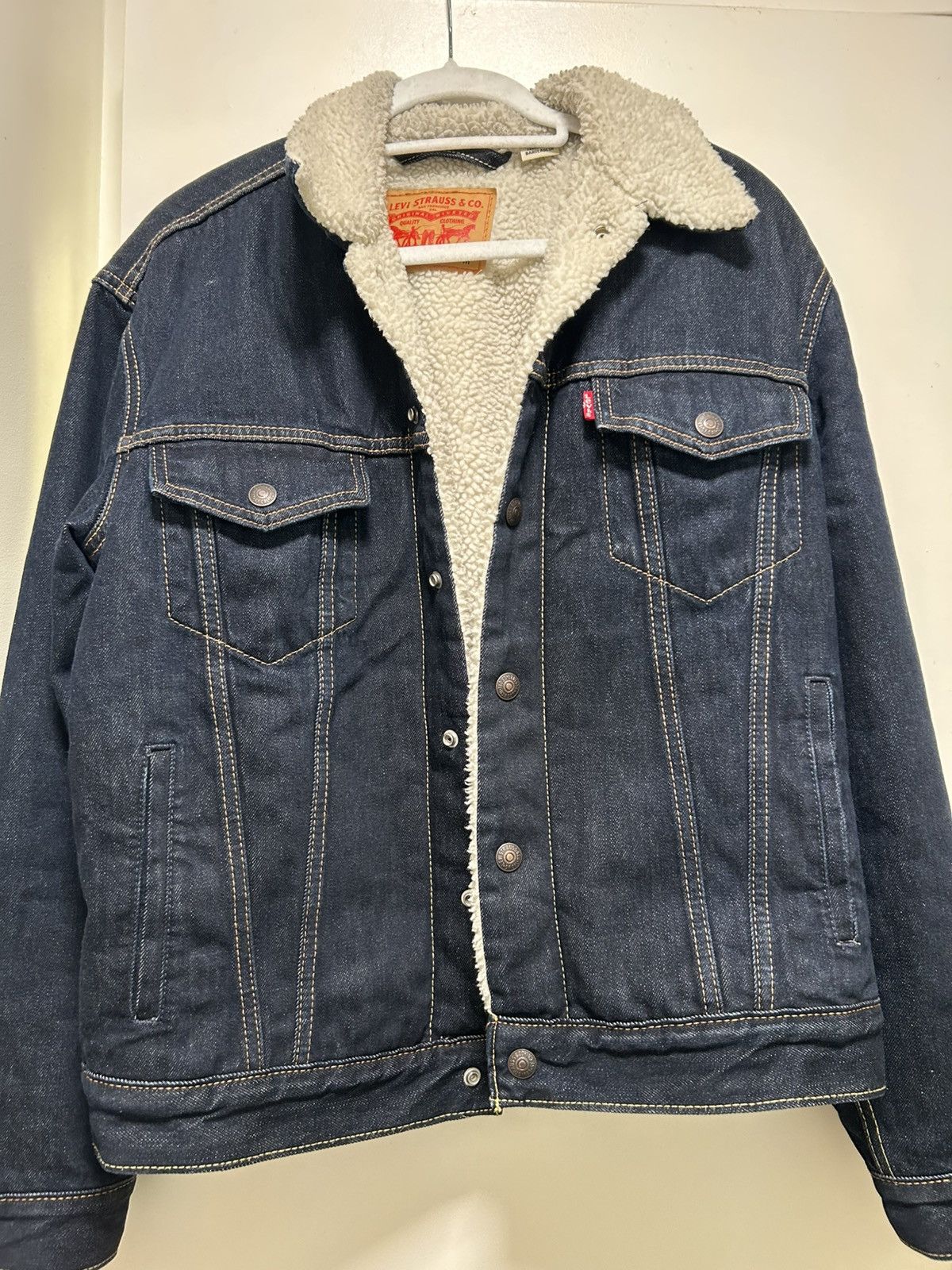 Levi's Levi’s denim Sherpa trucker jacket Size US L / EU 52-54 / 3 - 3 Thumbnail