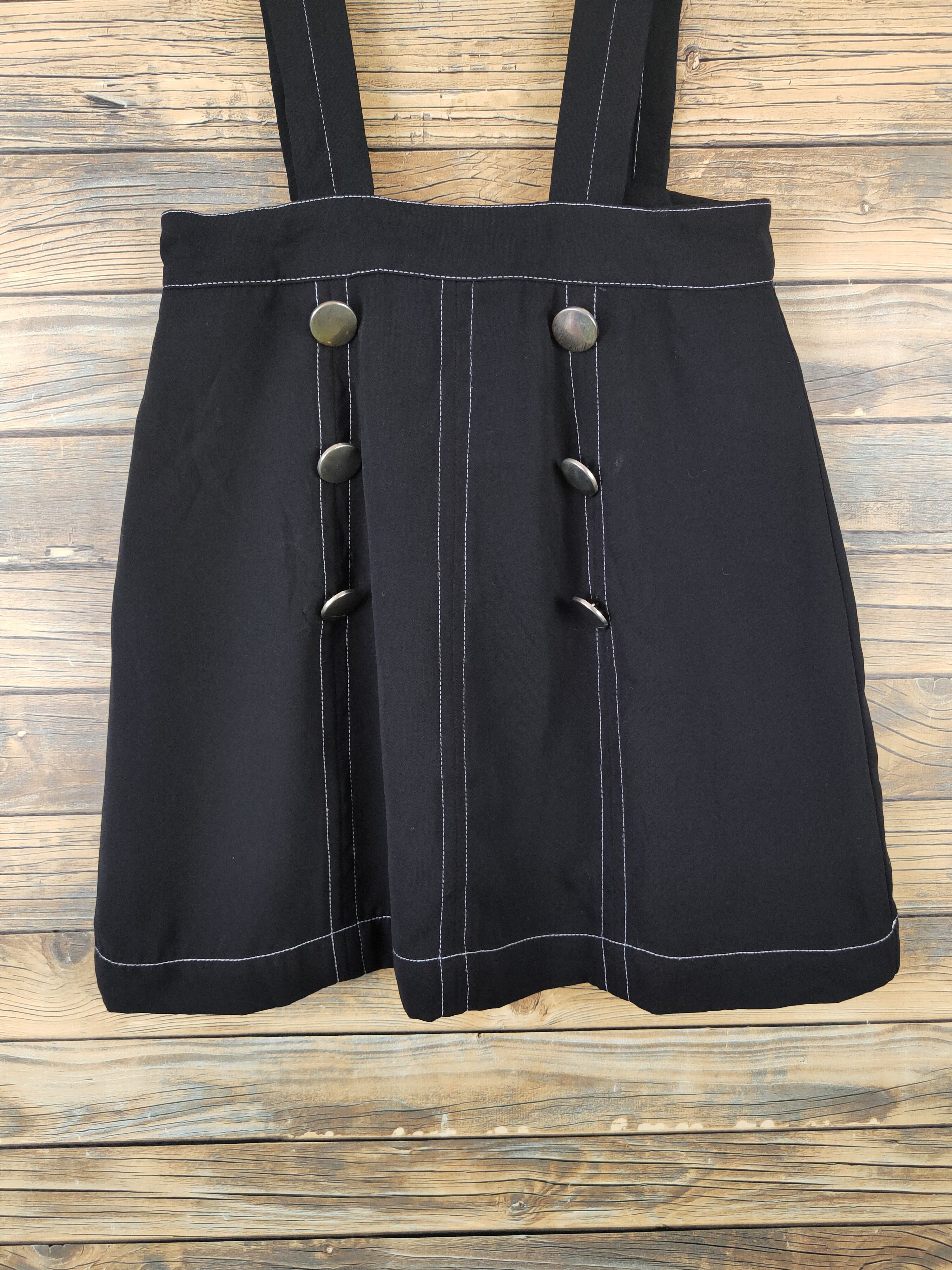 Vintage × Zara Zara Black Skirt Jumpsuits (Avant Garde Fashion Design) Size 26" / US 2 / IT 38 - 7 Thumbnail