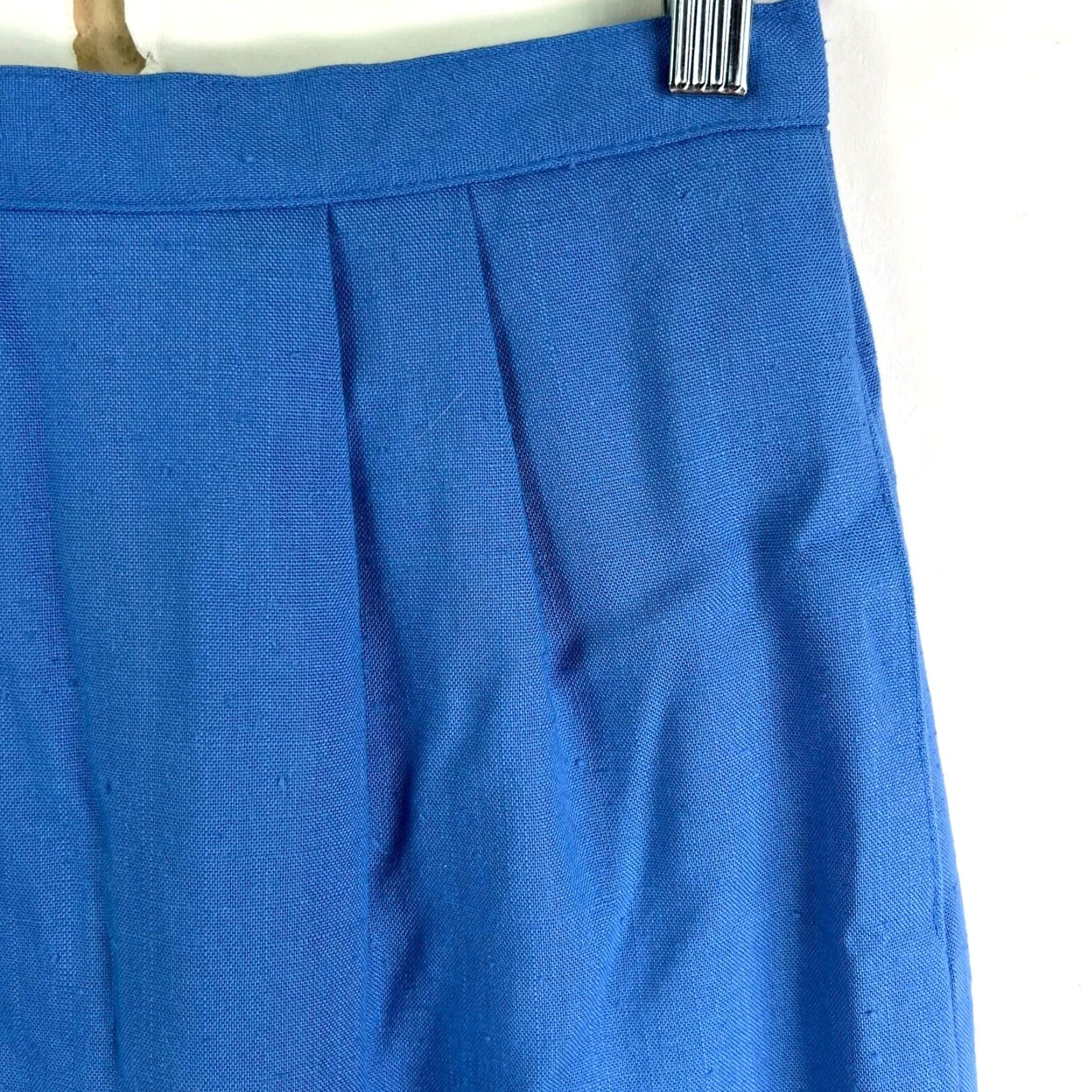 Vintage VINTAGE Fundamental Things Skirt A-Line Pleated Woven Midi 26X28 Pockets Blue 10 Womens Rich Rise Zip Non-SeasonalProbably Size 32" / US 10 / IT 46 - 2 Thumbnail