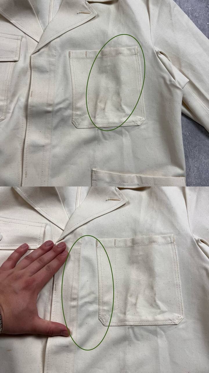 Le Laboureur Vintage 70s 80s Work 4-Pocket Chore Jacket Beige Size 50 Size US M / EU 48-50 / 2 - 25 Thumbnail