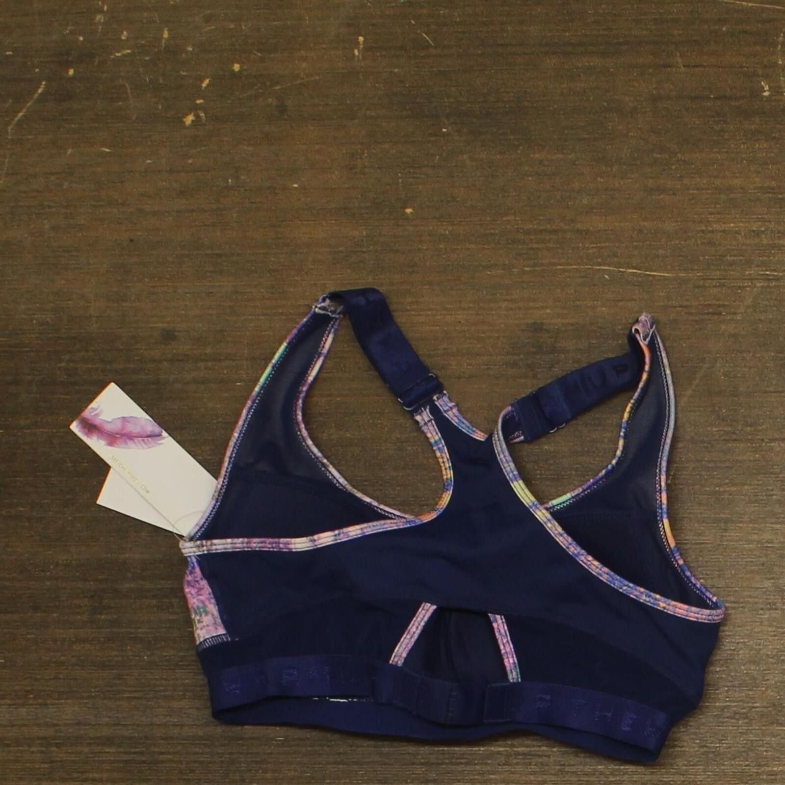 Other Nwt Jessica Simpson Juniors Sports Bra Marble Neon Purple S Size ONE SIZE - 2 Thumbnail