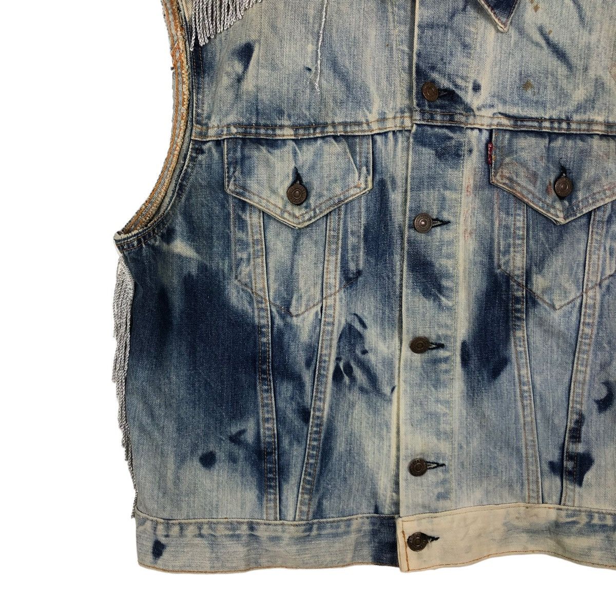 Levi's 🔥80’s TRUE VINTAGE BIG E TANK TOP TRUCKER DENIM CUSTOM Size US M / EU 48-50 / 2 - 4 Thumbnail