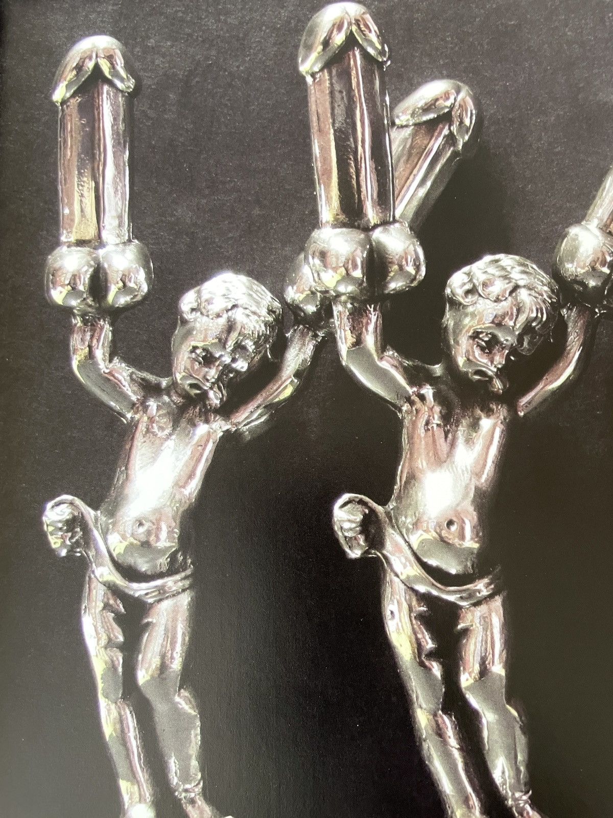 Chrome Hearts × Vintage Chrome Hearts statue Framed poster 9x11 Size ONE SIZE - 2 Thumbnail