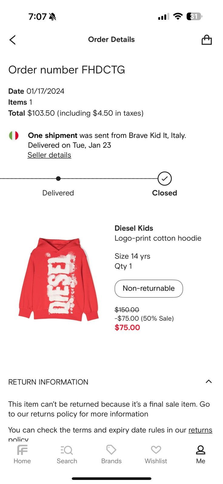 Diesel Diesel Hoodie Size US XXS / EU 40 - 4 Thumbnail