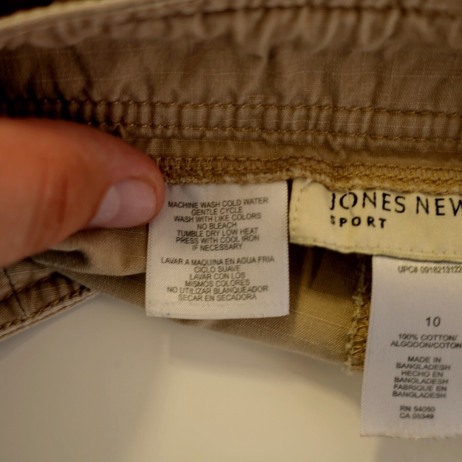 Jones New York Jones New York Sport Cream Cotton Cargo Drawstring Shorts Si Size 32" / US 10 / IT 46 - 7 Thumbnail