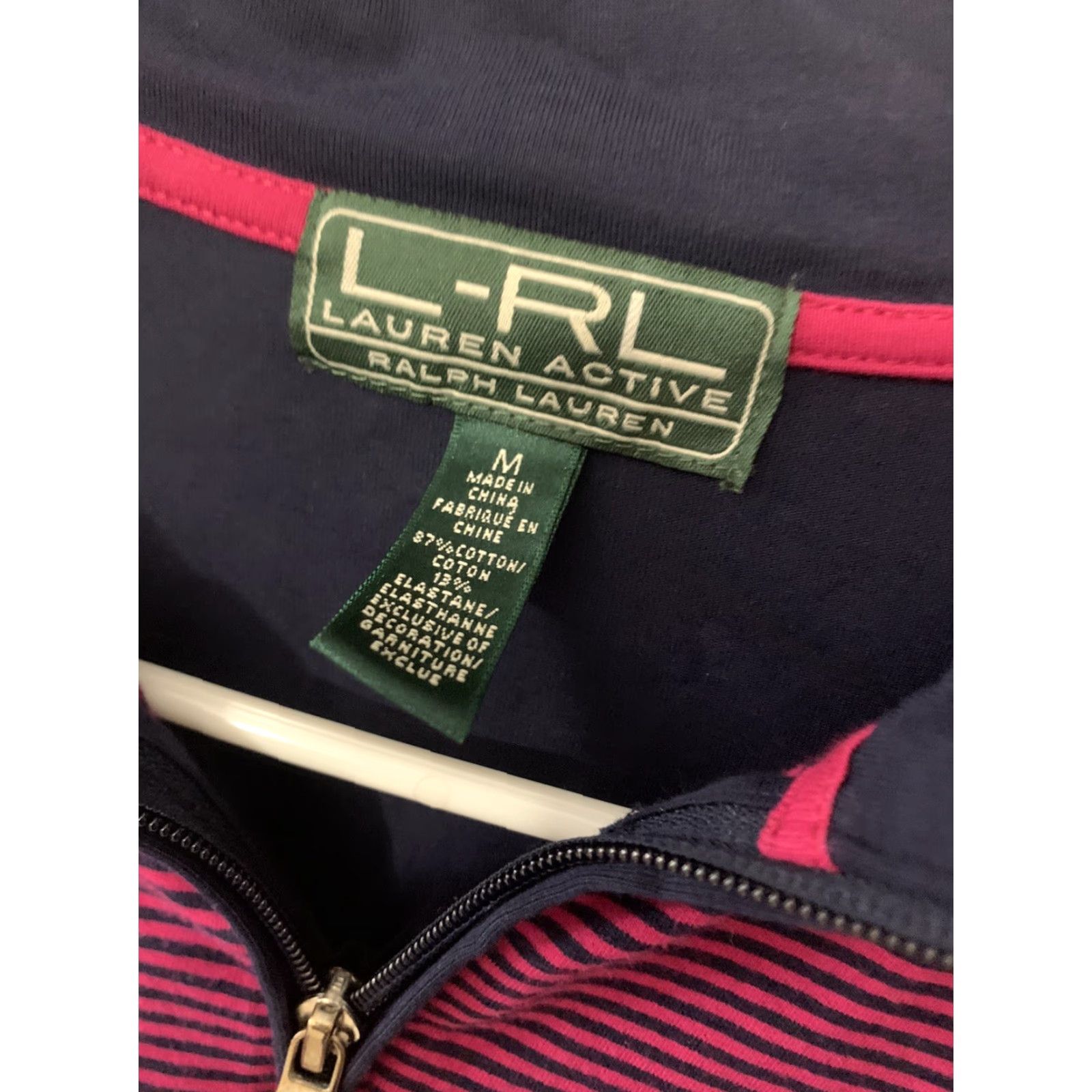 Ralph Lauren Ralph Lauren Lauren Active Women's Navy/Pink Full-Zip Jacket MEDIUM Size M / US 6-8 / IT 42-44 - 2 Thumbnail