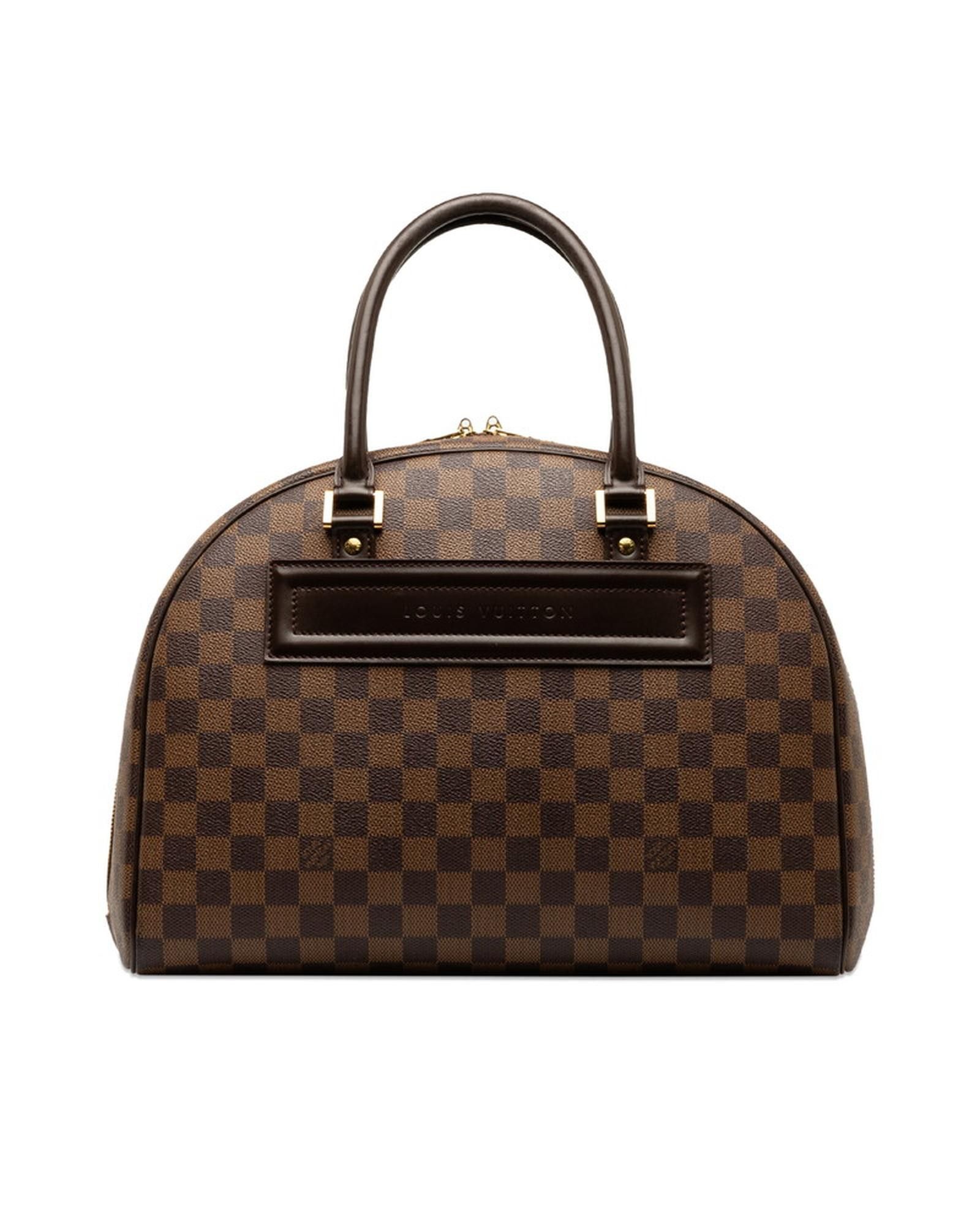 image of Louis Vuitton Designer Damier Ebene Brown Nolita Bag - Excellent Condition, Women's