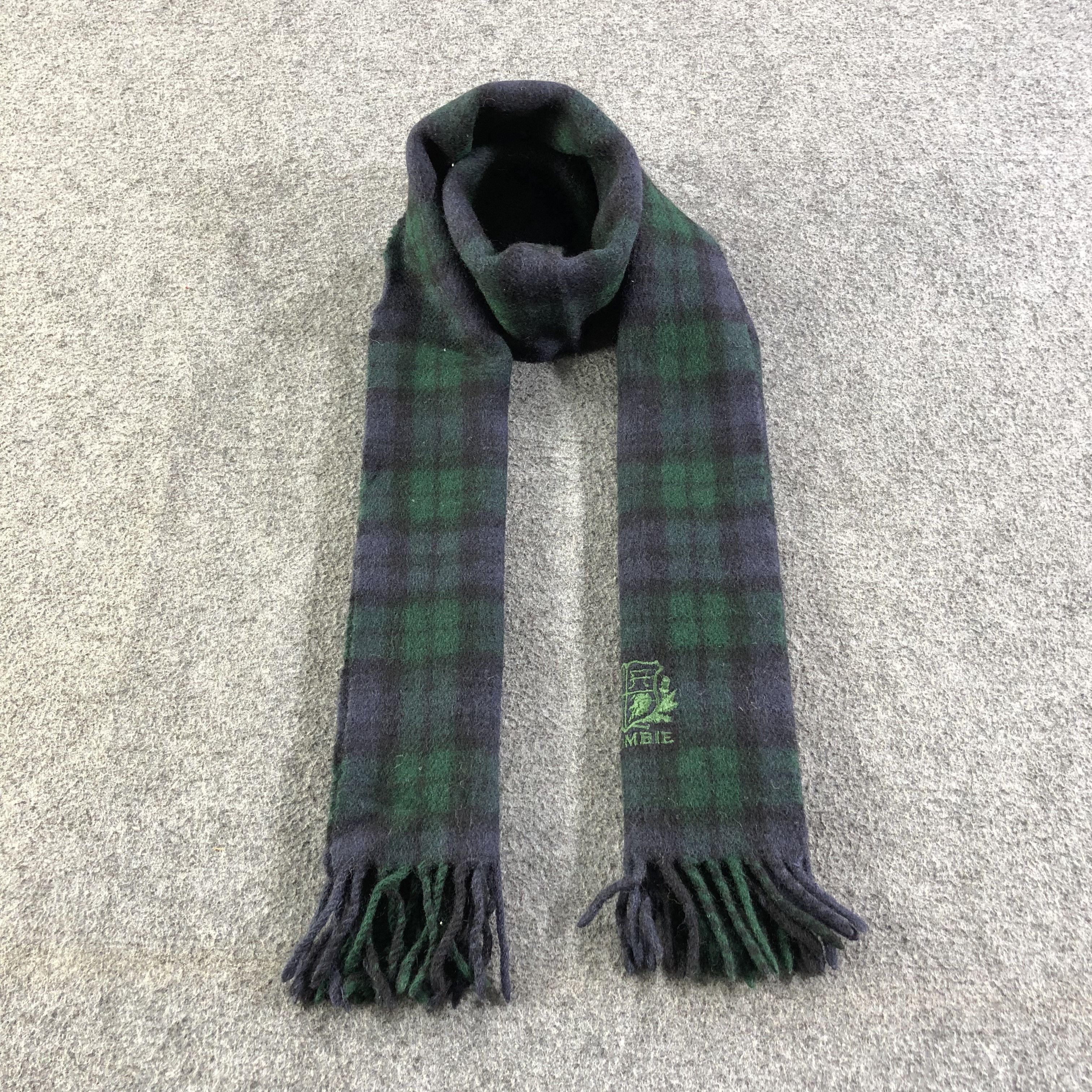 Crombie Crombie Tartan Wool Scarf Muffler V1272 Size ONE SIZE - 1 Thumbnail