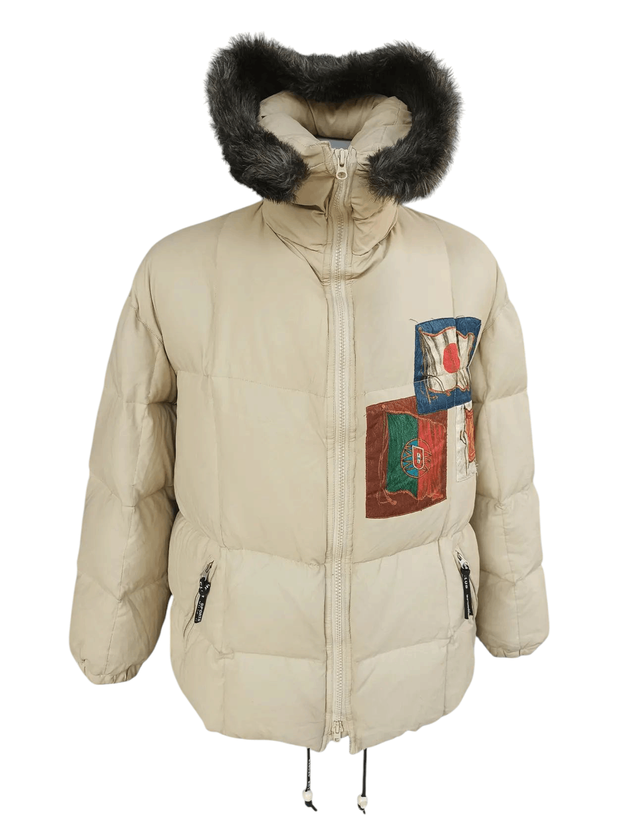 NICOLE CLUB FOR MEN Fur Jacket Nicole Club For Man Fur Corduroy Jacket