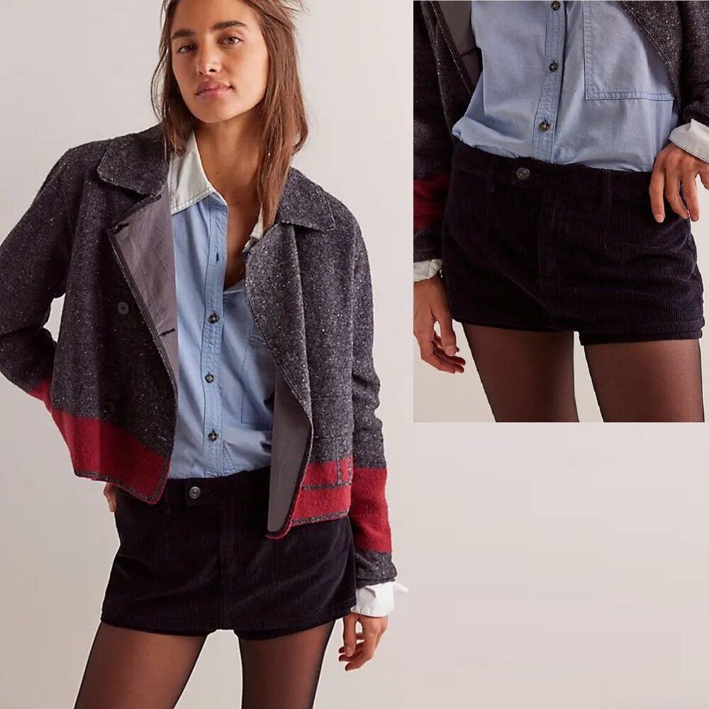 Free People NWT New Free People We The Free Gallivanting Cord Black Sko Size 31" - 2 Thumbnail
