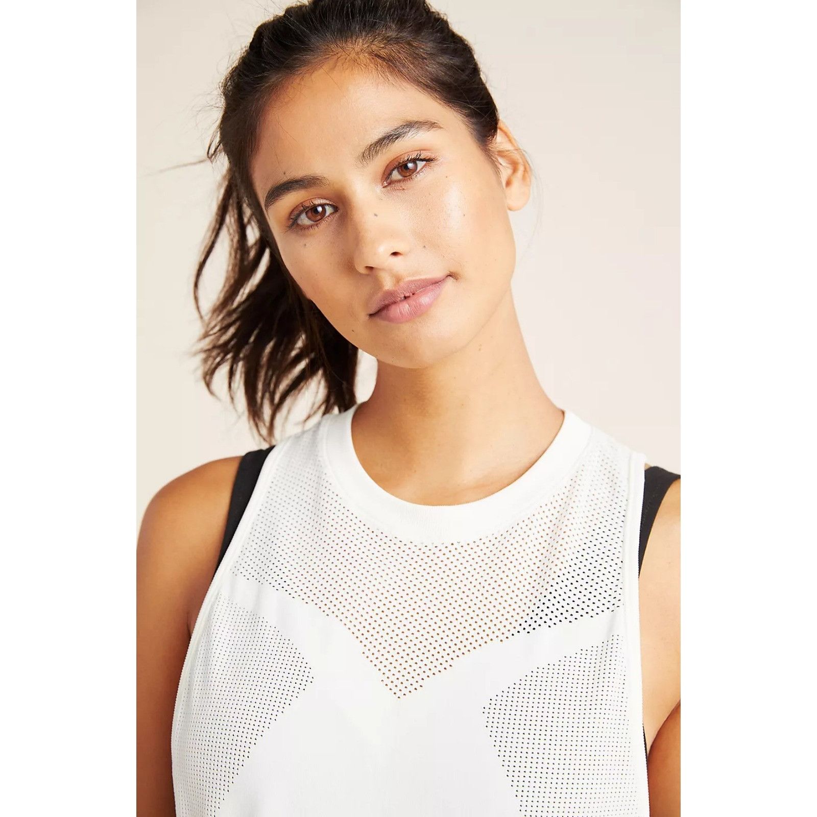 Varley Varley Ogden Mesh Laser Cut Activewear Tank Top sz S Size S / US 4 / IT 40 - 9 Thumbnail