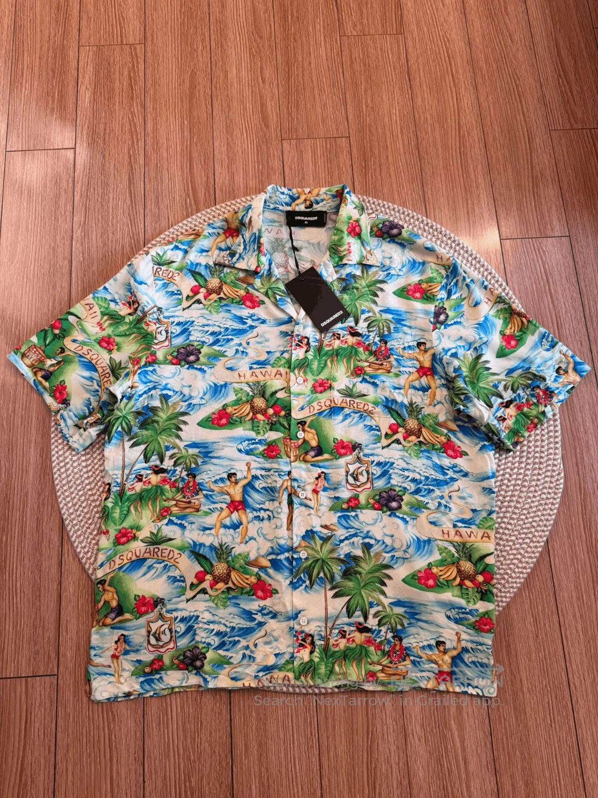 Dsquared2 Sz 48 Dsquared2 Beach Painting Shirt. Size US M / EU 48-50 / 2 - 1 Thumbnail