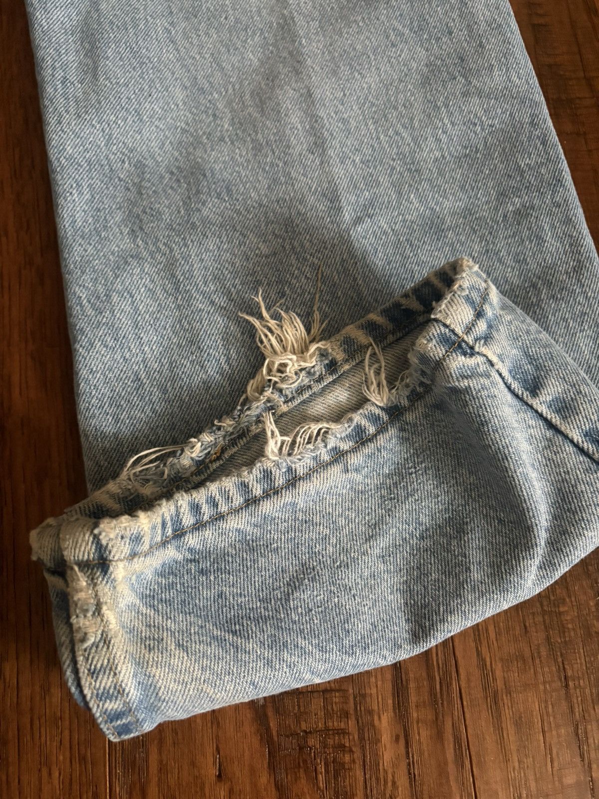 Vintage LIGHT BLUE VINTAGE BAGGY DENIM Size US 36 / EU 52 - 7 Thumbnail