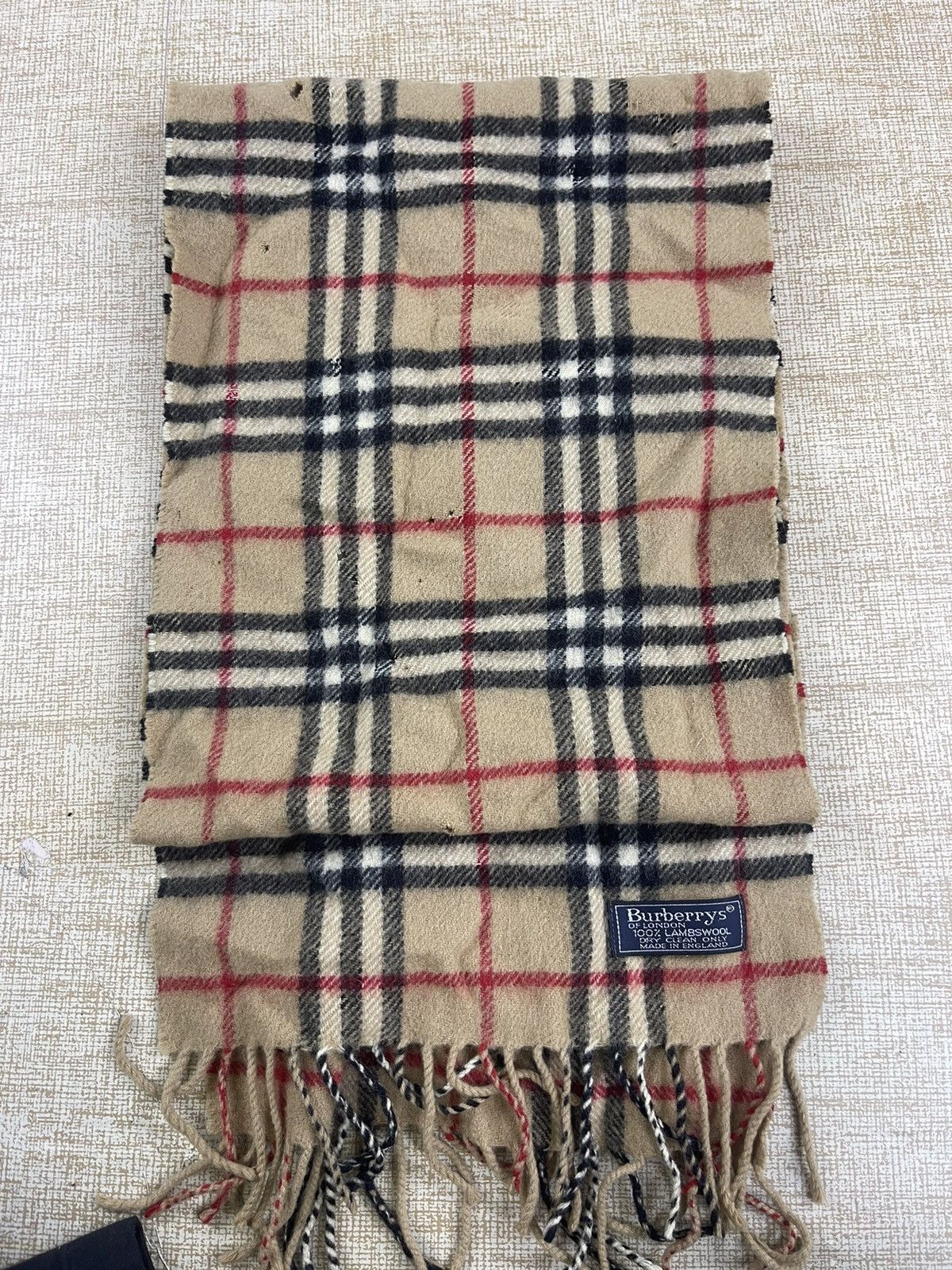 Burberry × Vintage Vintage Burberrys Cashmere Scarf / Muffler / Neckwear Size ONE SIZE - 11 Thumbnail