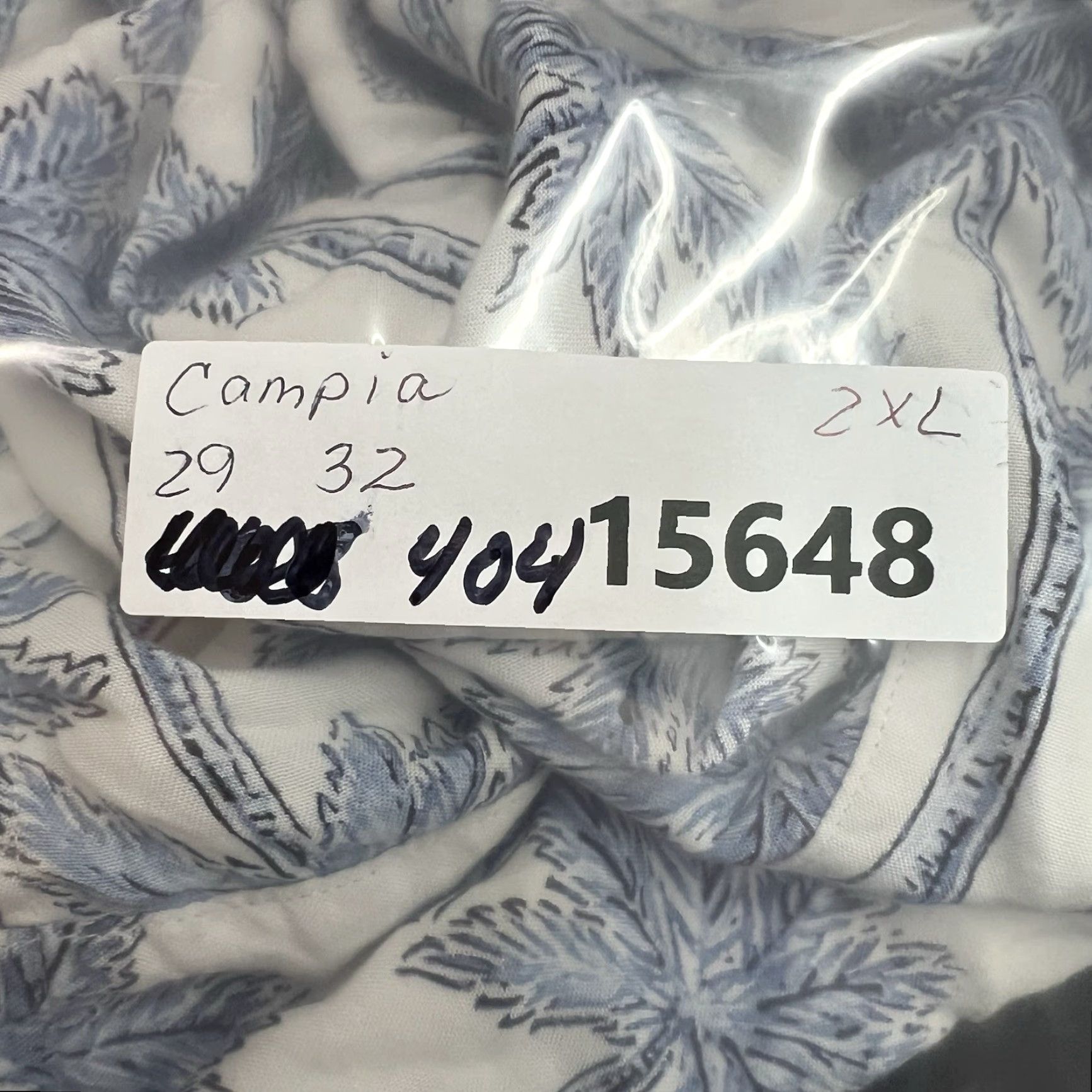 Vintage VINTAGE Campia Moda Hawaiian Button-Up Shirt Mens 2XL White/Blue Floral Short Sleeve Casual Beach Tropical Mens Size US XXL / EU 58 / 5 - 7 Thumbnail