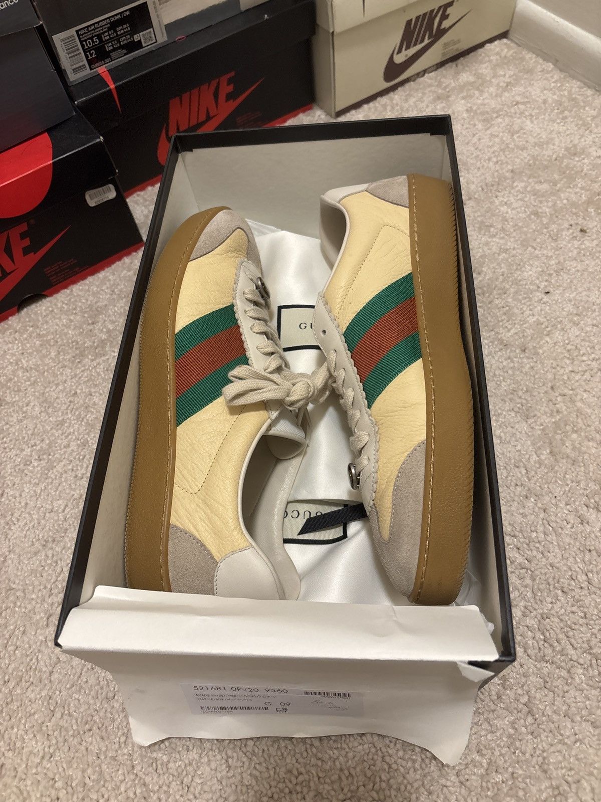 Gucci Gucci G74 ace Gucci size 9 fits 10-10.5 Size US 9 / EU 42 - 1 Thumbnail
