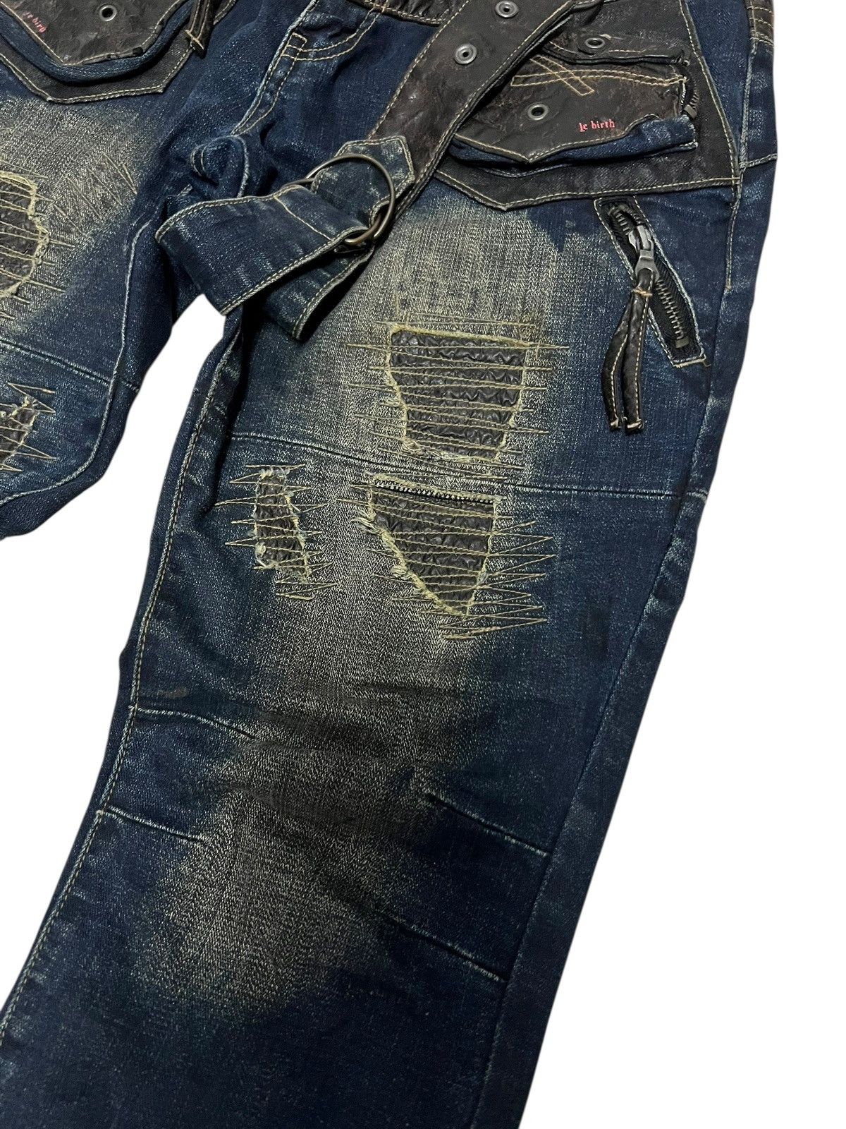 If Six Was Nine 🔥Very Rare PPFM Like If Six Was Nine Style Patchwork Jean Size US 33 - 7 Thumbnail