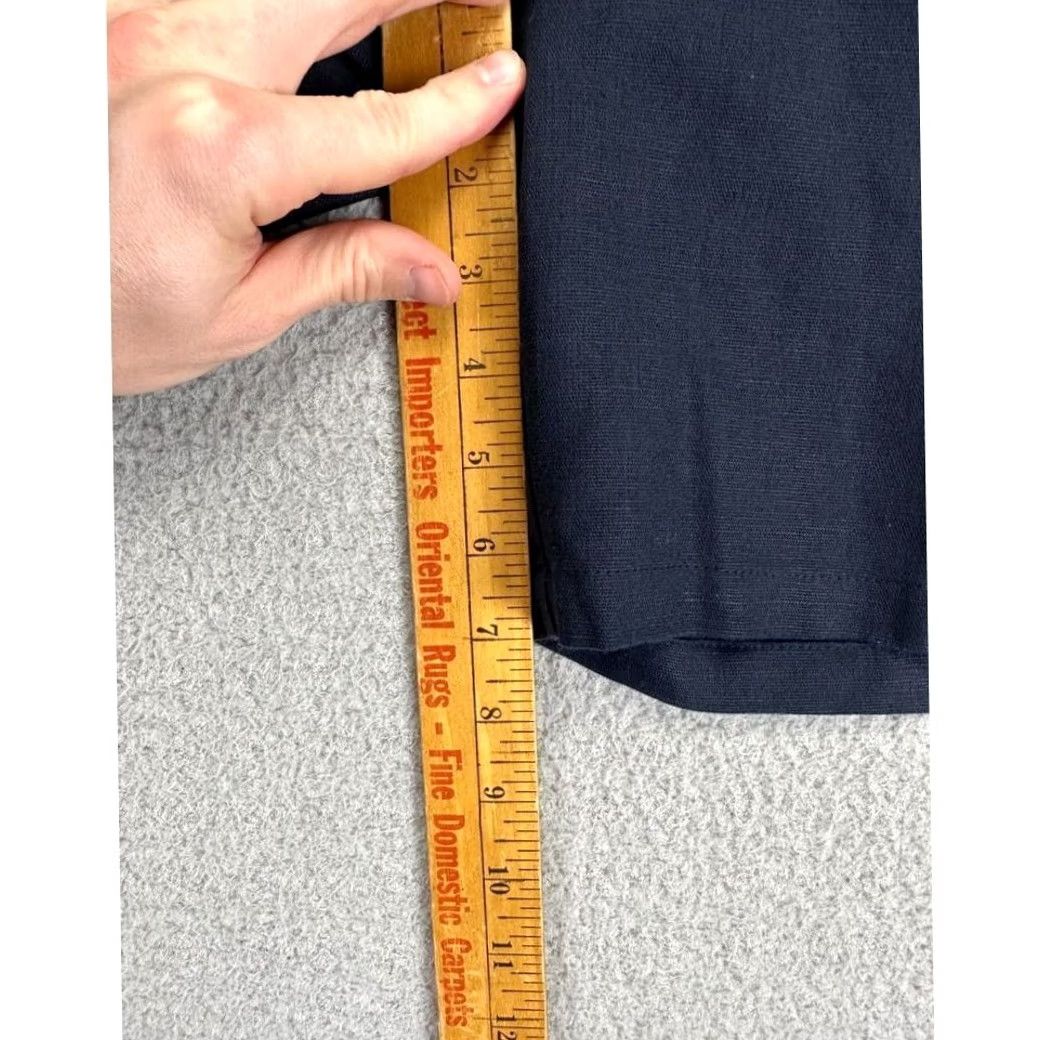 Talbots VINTAGE? No. Talbots Shorts Womens 14P Petites Black Chino Linen Blend Pleated Ladies NEW Size 36" / US 14 / IT 50 - 8 Thumbnail