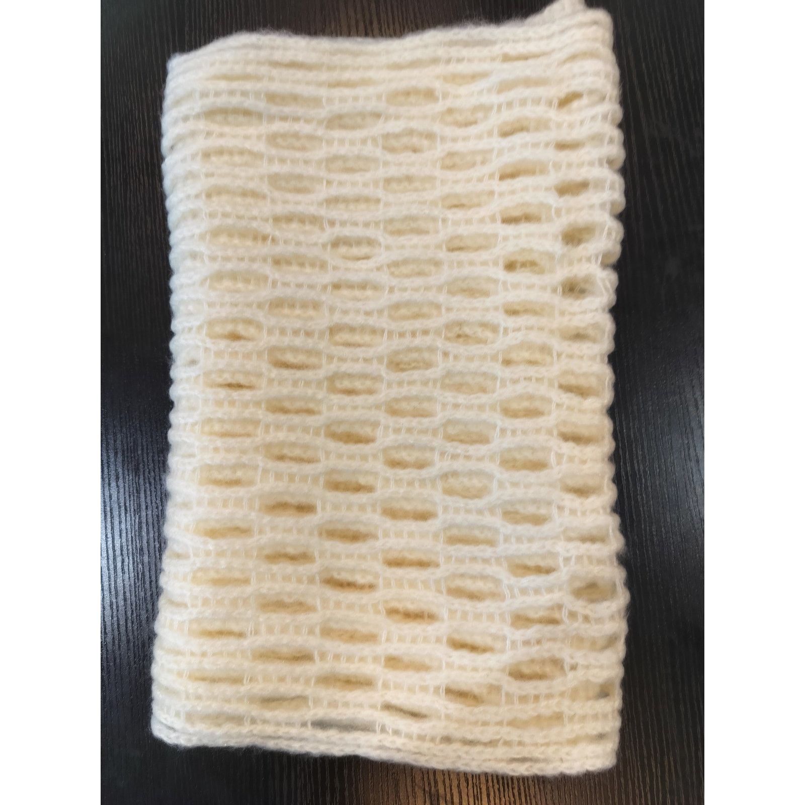 Other Zoe Madison Cream Open Knit Rectangle Scarf Soft Winter Wrap Size ONE SIZE - 2 Thumbnail