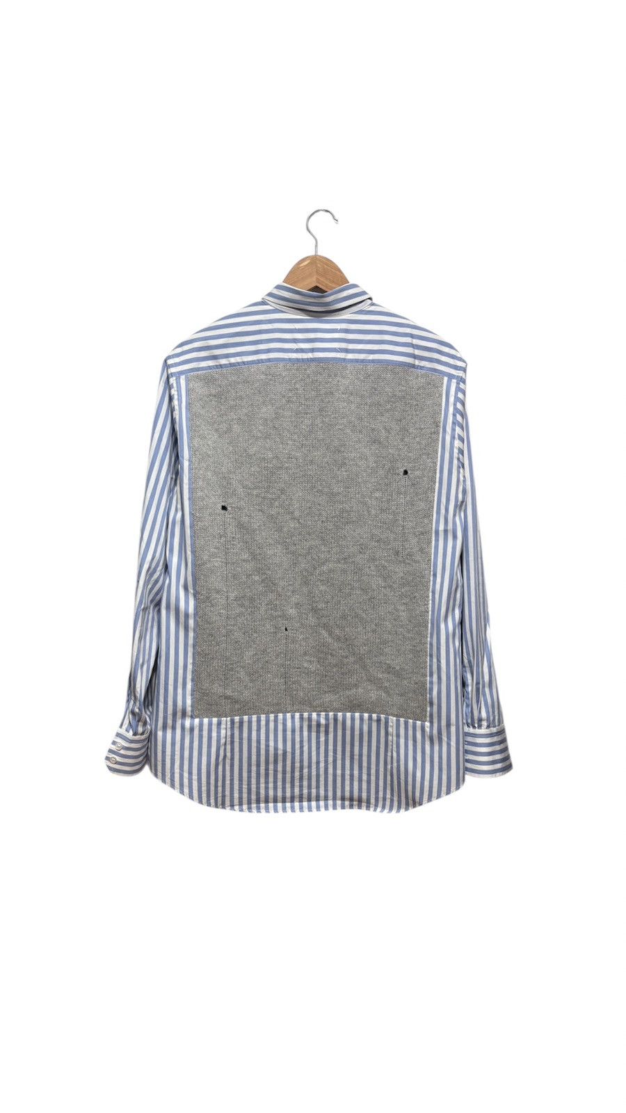 Maison Margiela Maison Margiela Spliced knit-detail shirt Size M / US 6-8 / IT 42-44 - 4 Thumbnail