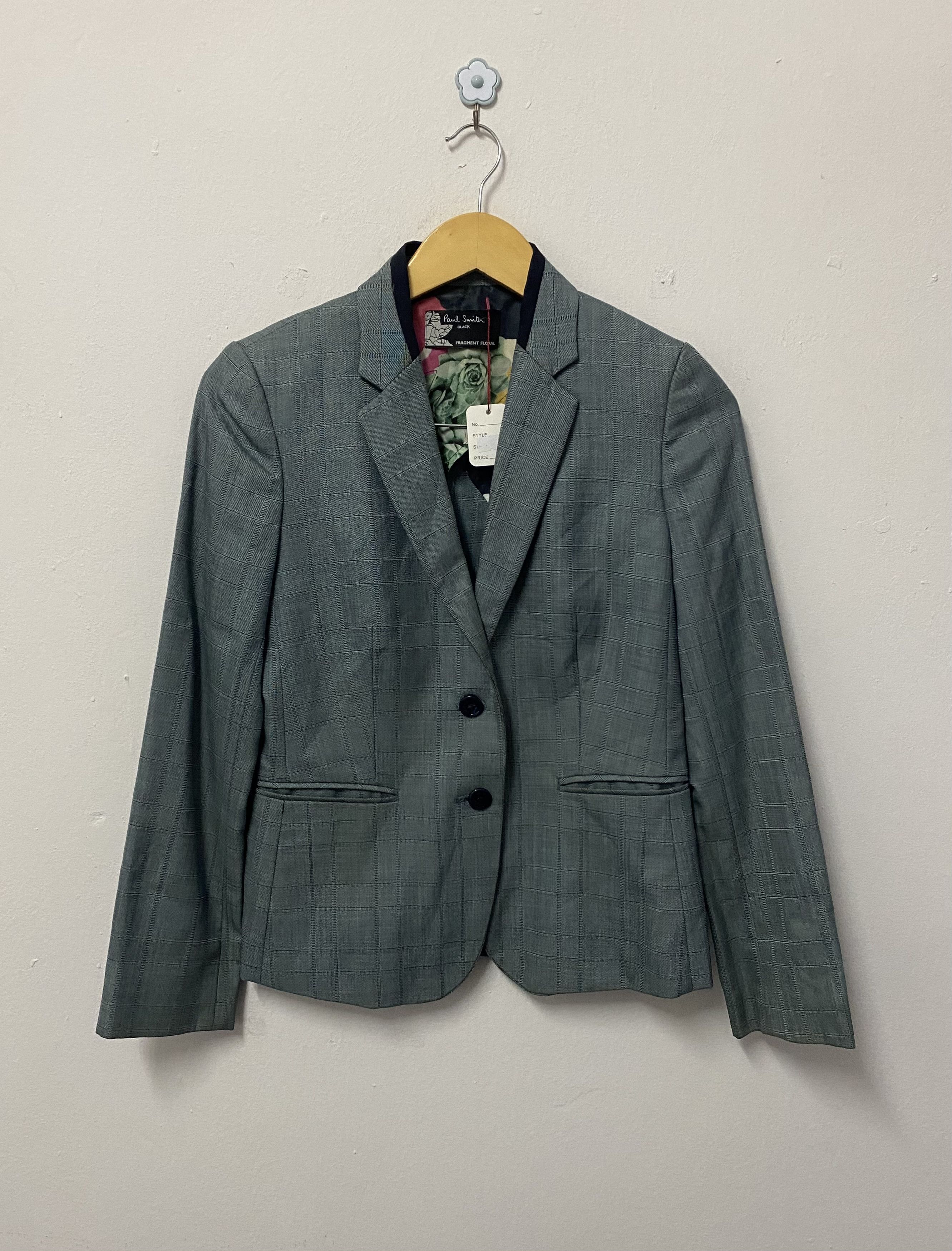 Paul Smith Paul Smith Black Fragment Floral Coat Blazer Size S / US 4 / IT 40 - 1 Thumbnail