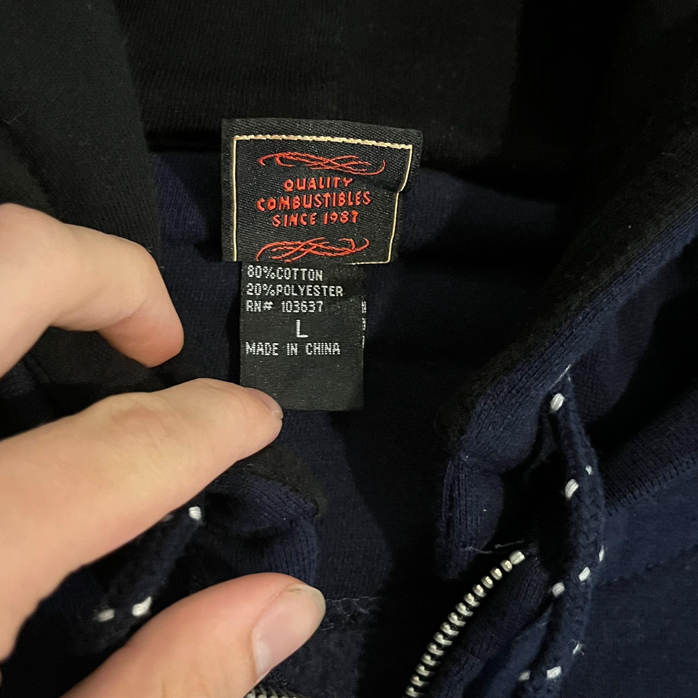 Spitfire VINTAGE Spitfire Wheels Utility Pockets Zip Up Hoodie y2k Size US L / EU 52-54 / 3 - 4 Thumbnail