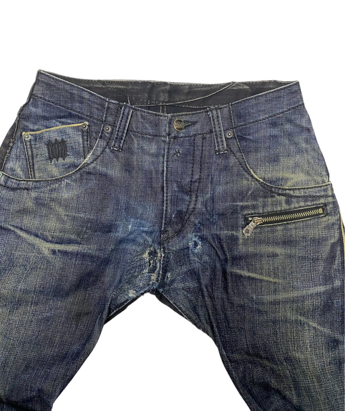 20471120 × Japanese Brand × Seditionaries PUNK🔥TROISO MADE IN JAPAN PUNK DISTRESSED DENIM JEANS Size US 30 / EU 46 - 7 Thumbnail