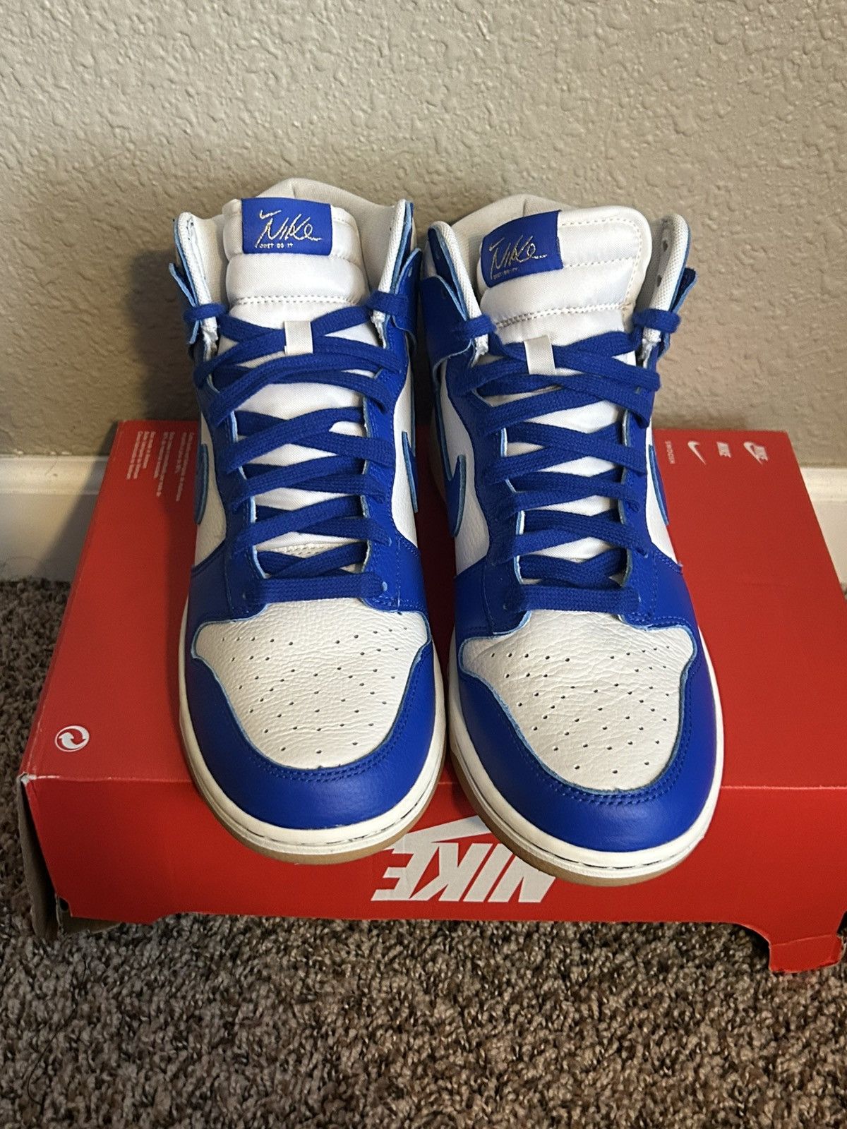 Nike Nike Dunk High Racer Blue Gum Size US 9 / EU 42 - 3 Thumbnail