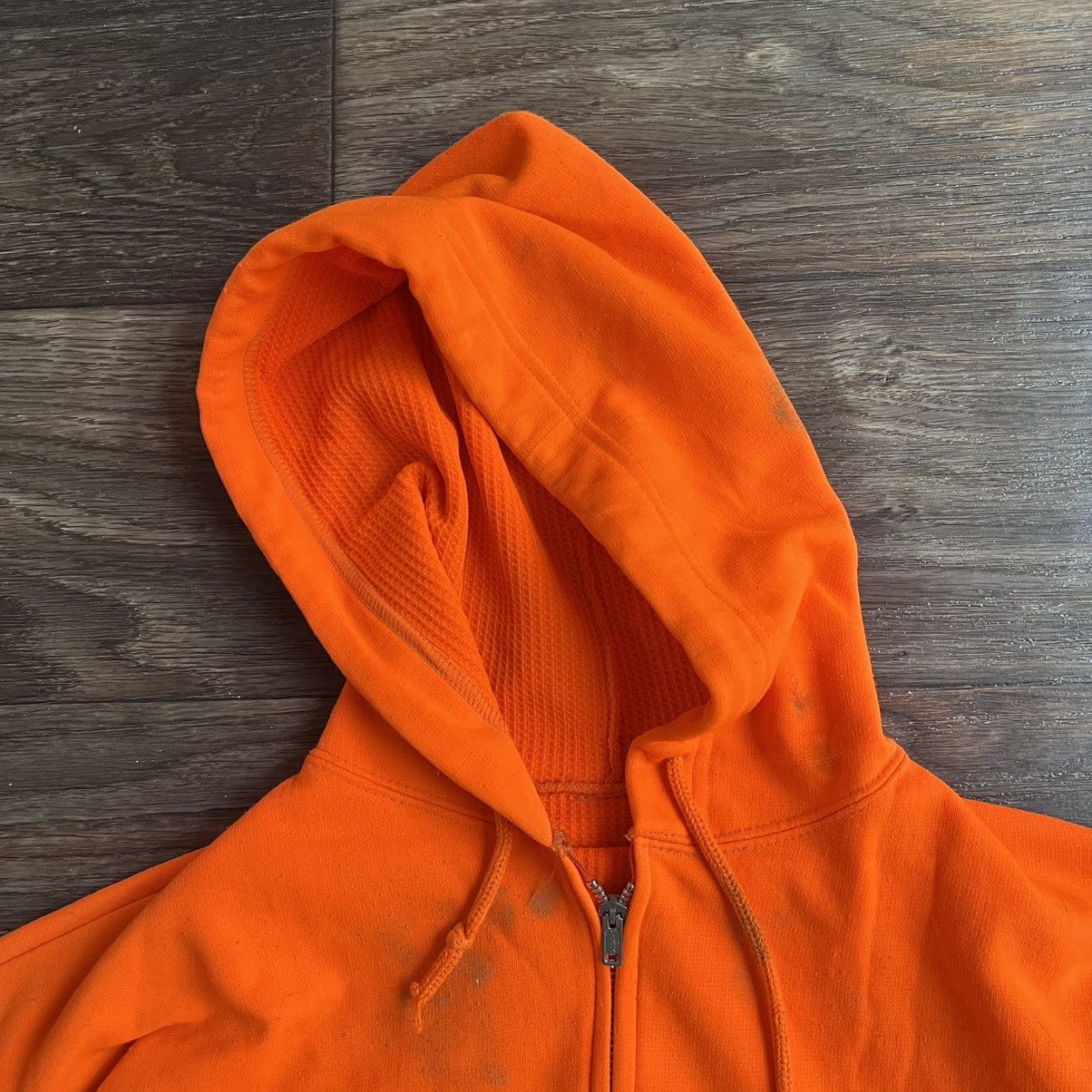 Vintage Vintage 1970s Thermal Hunting Full-Zip Hoodie Size US L / EU 52-54 / 3 - 10 Thumbnail