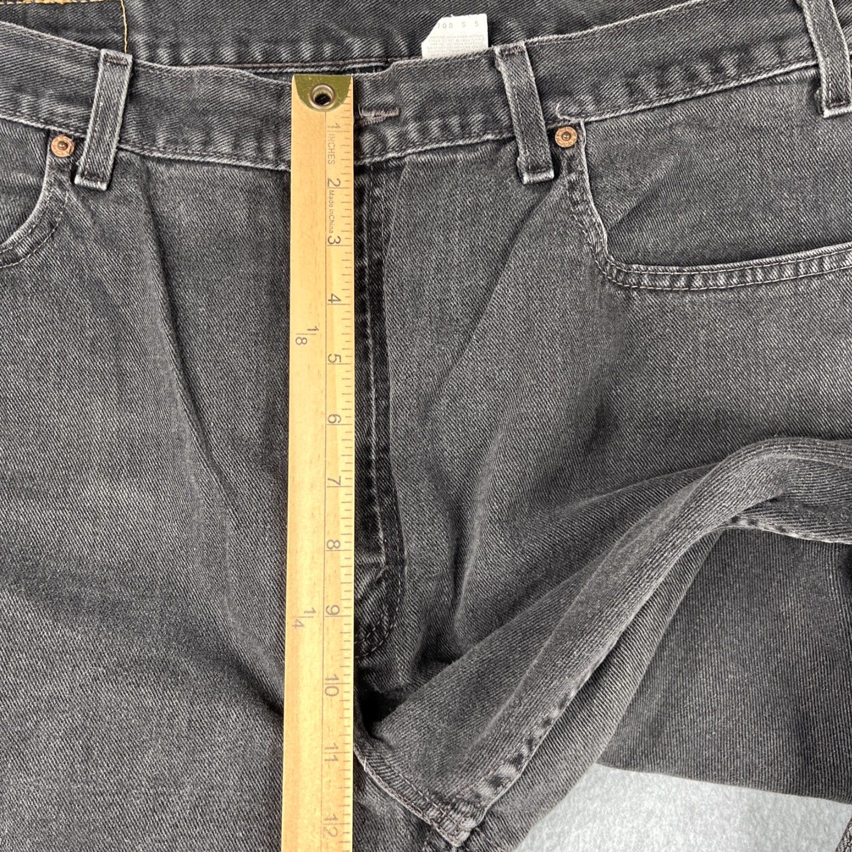 Levi's Levi's 505 Denim Jeans Regular Straight Fit Dark Grey 5 Pocket Mens 40x32 Size US 40 / EU 56 - 5 Thumbnail