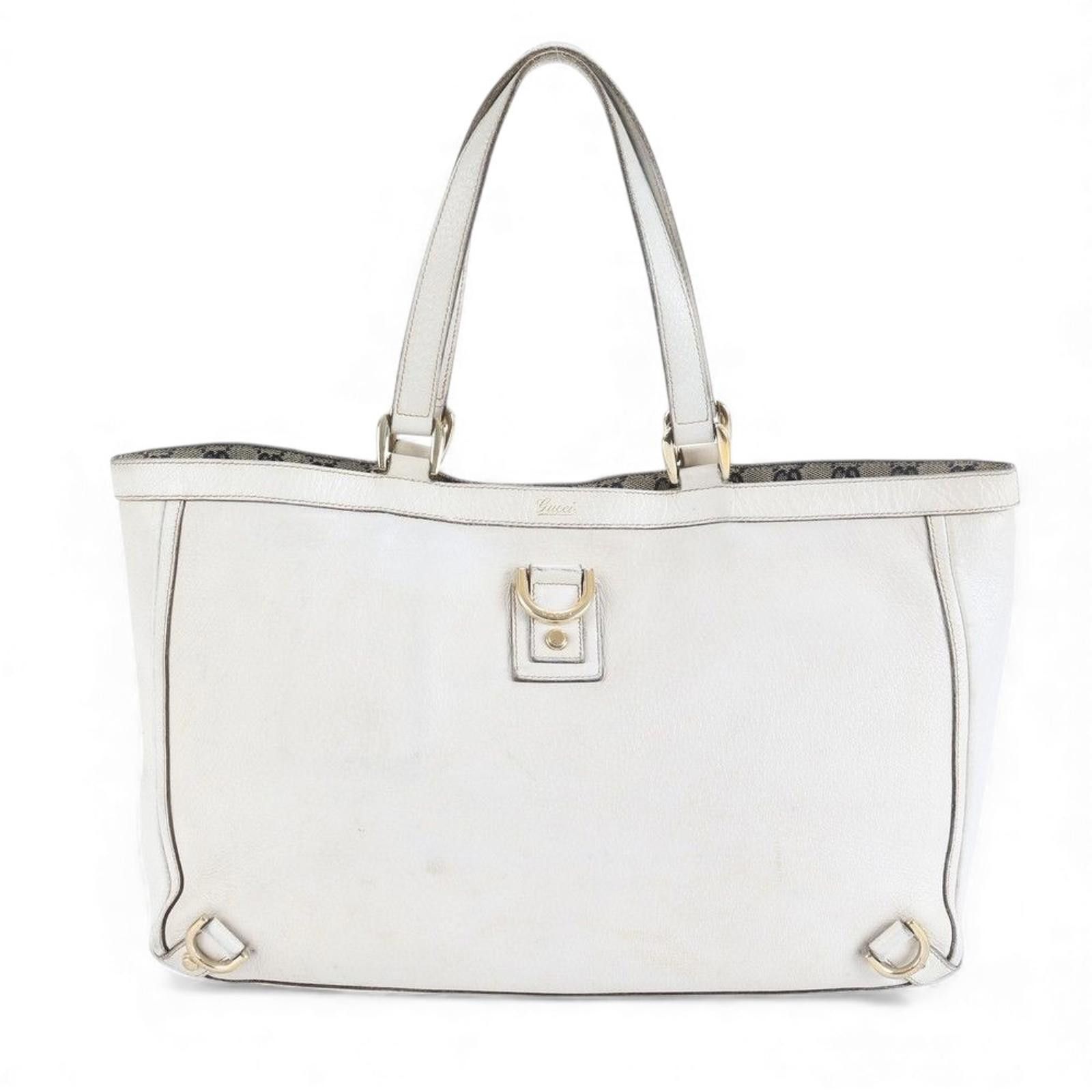 Gucci Gucci - White Leather Tote Bag Size ONE SIZE - 2 Thumbnail