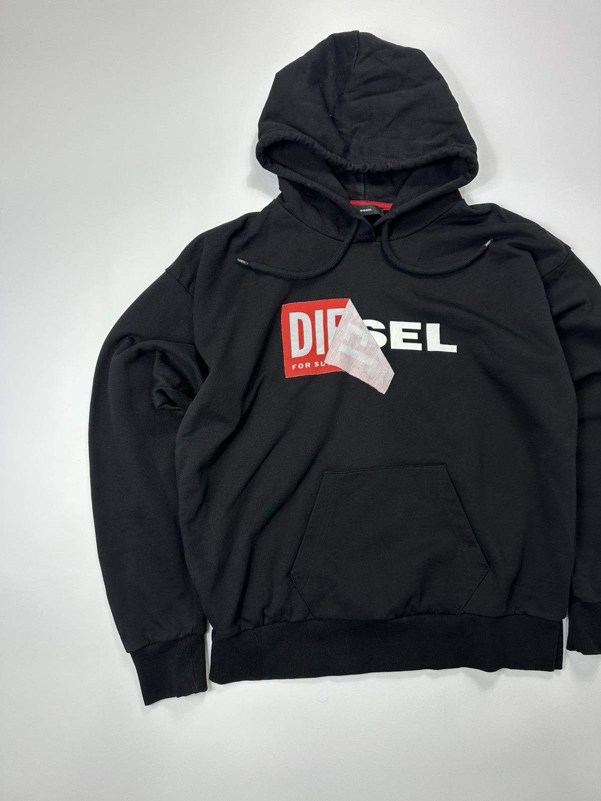 Diesel Diesel Hoodie Box Logo Centre Black Size US XL / EU 56 / 4 - 3 Thumbnail