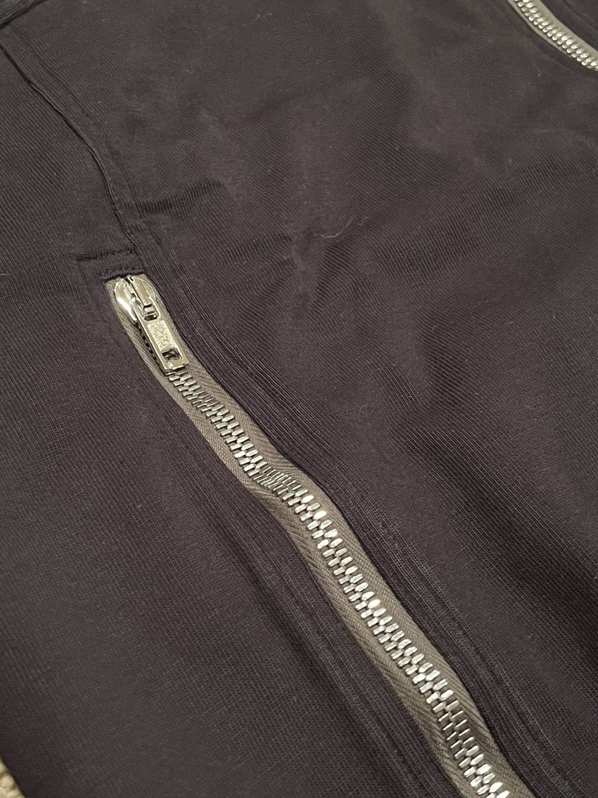 Rick Owens Black Zip Front Jogger Sweatshirt Size US S / EU 44-46 / 1 - 4 Thumbnail