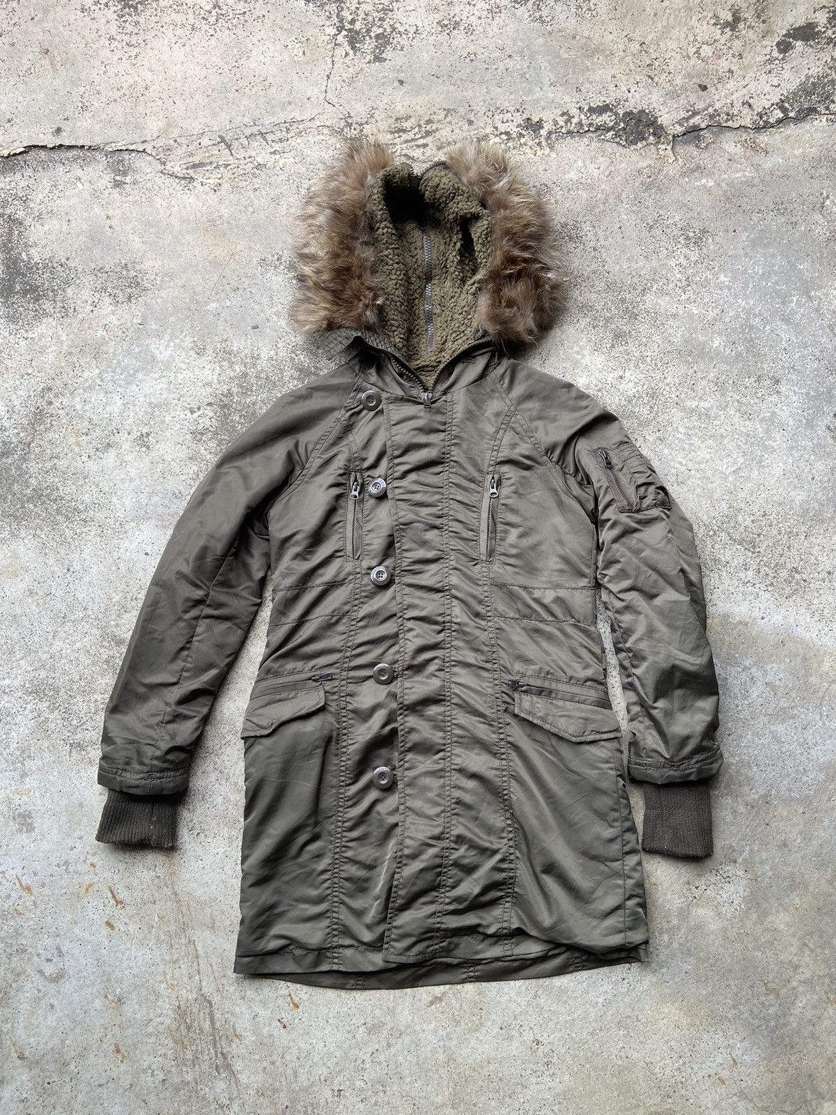 GOA Archive G.O.A Military N2B Snorkel Parka Fur Cargo Jacket Size US M / EU 48-50 / 2 - 3 Thumbnail