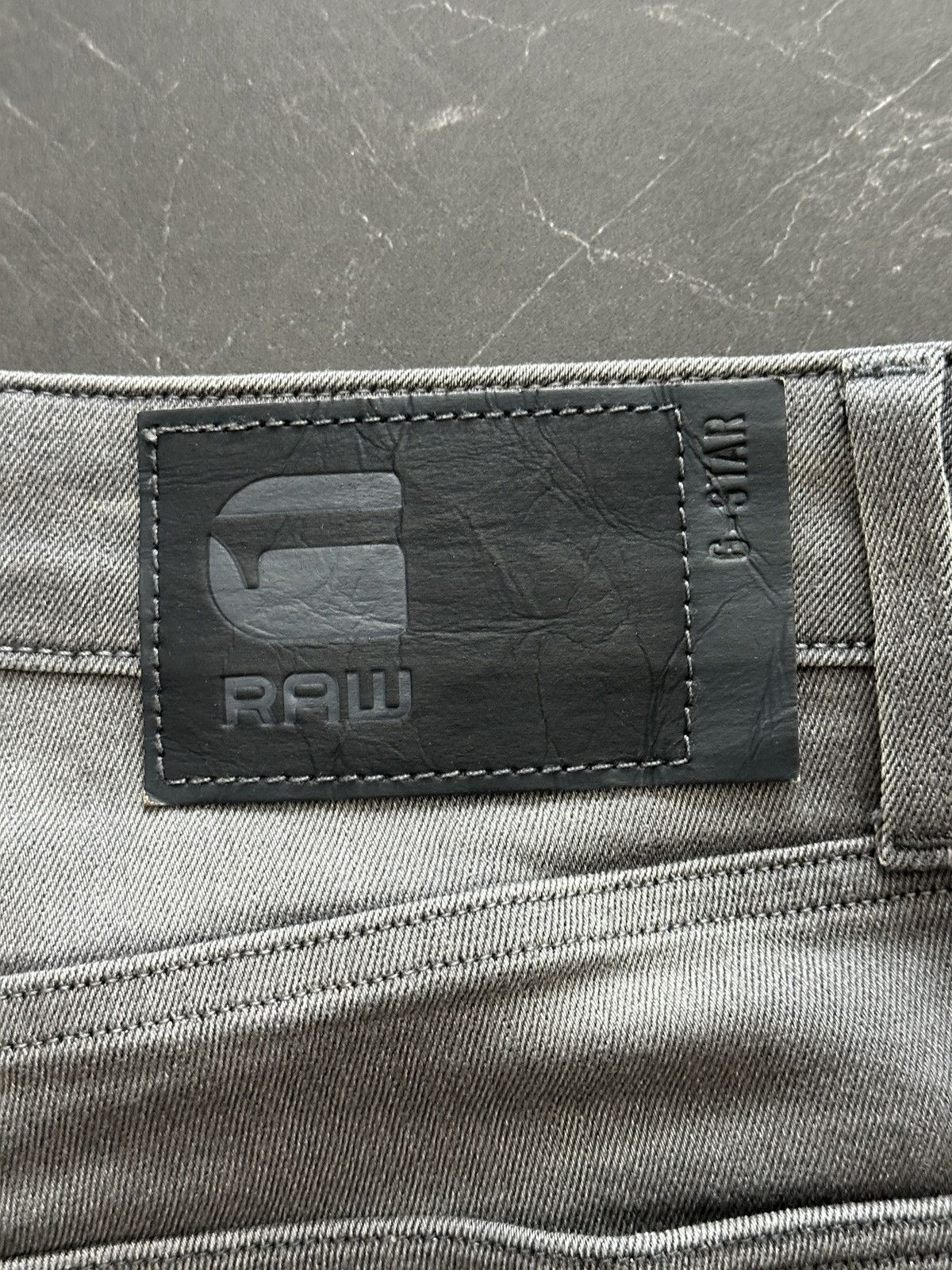 G-Star G Star Raw Grey Distressed Denim Shorts Slim-Fit Size 30 Size US 30 / EU 46 - 6 Thumbnail